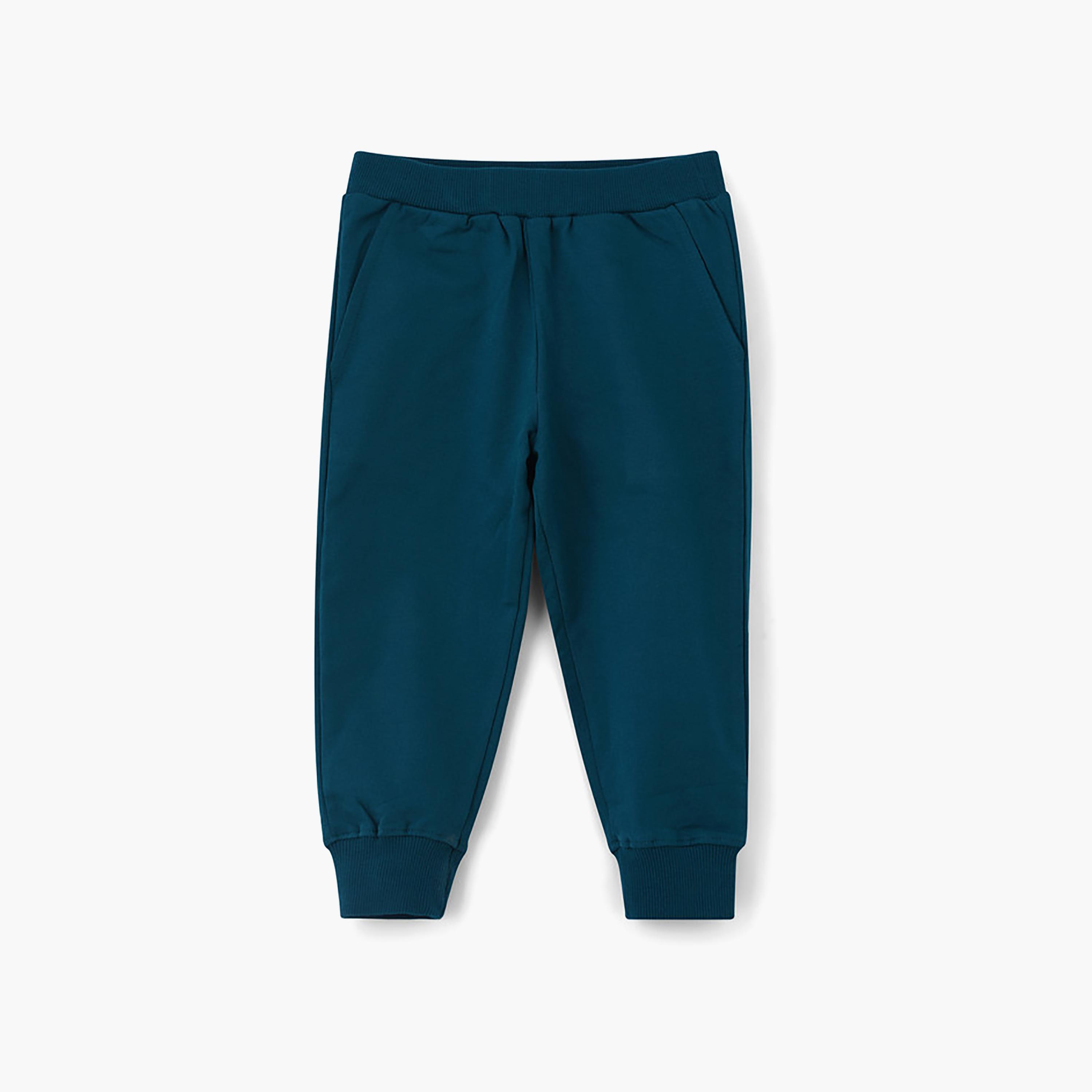 UniqKidz Solid Cotton Pull On Joggers-girls-clothing-bottoms-joggersandtrackpants-image-1