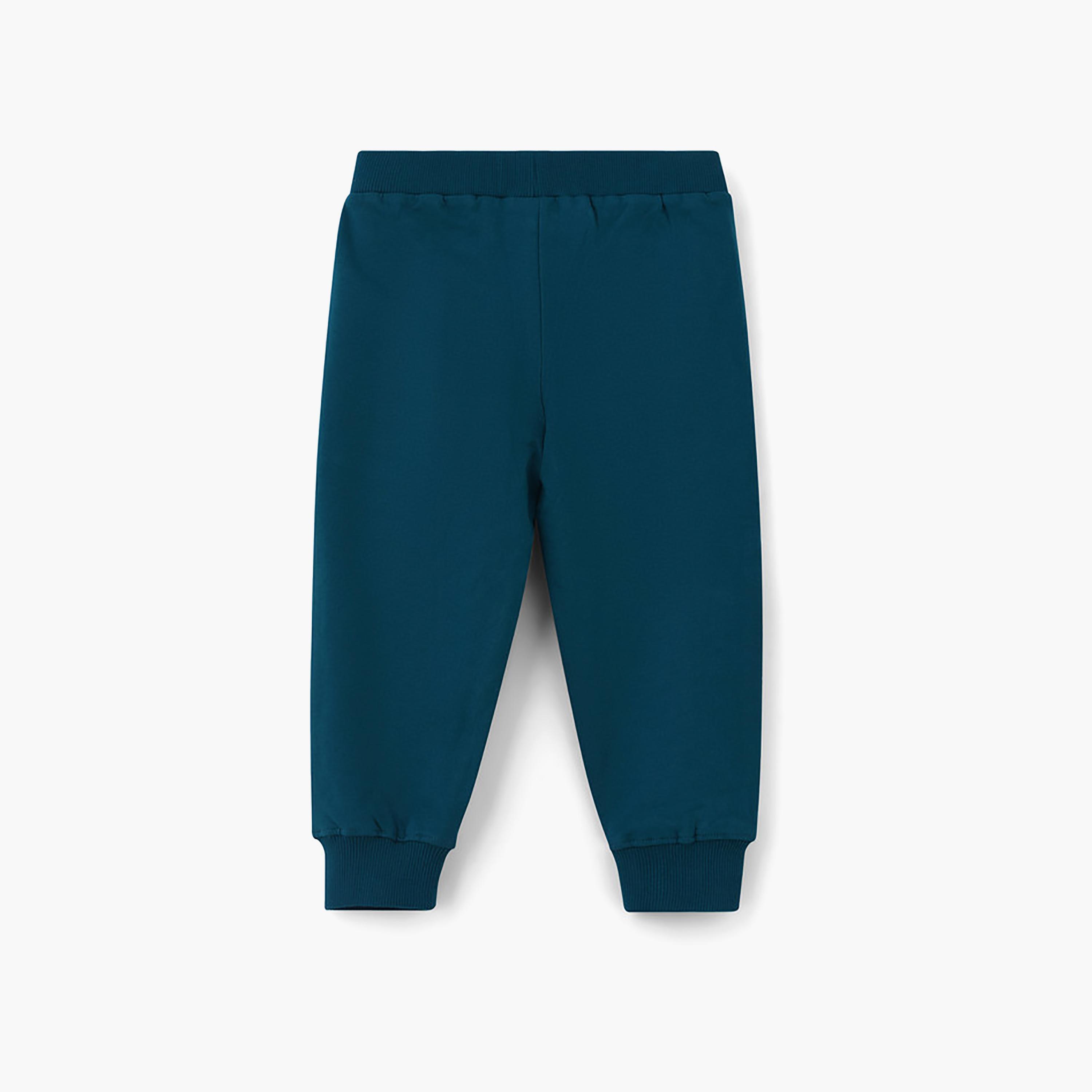 UniqKidz Solid Cotton Pull On Joggers-girls-clothing-bottoms-joggersandtrackpants-image-2