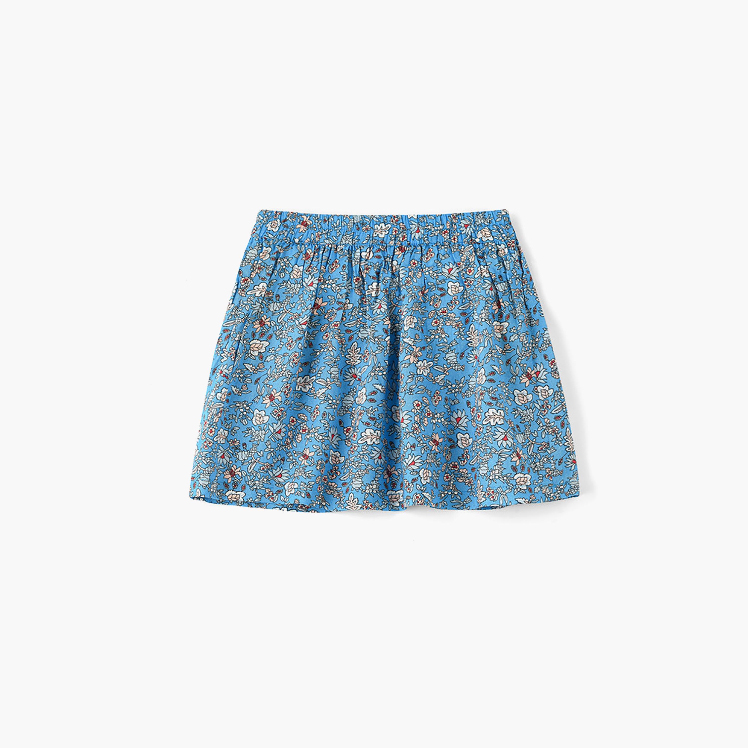 UniqKidz Elasticated Floral Skirt-girls-clothing-bottoms-skirts-image-1