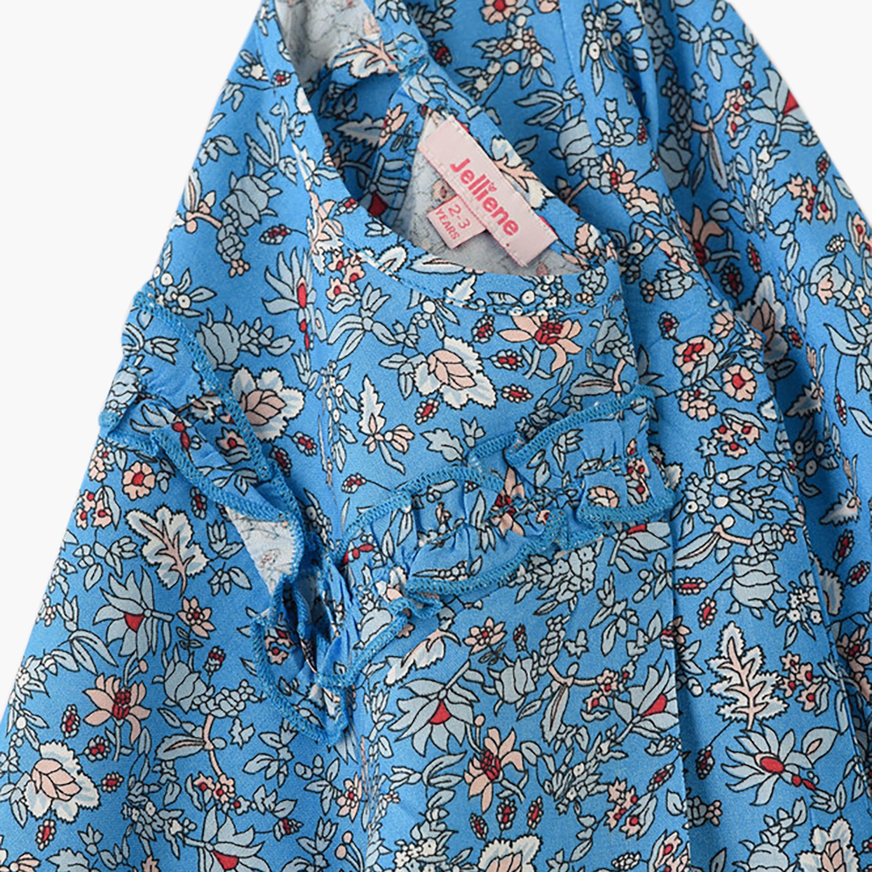 UniqKidz Long Sleeves Floral Dress-girls-clothing-dressesandjumpsuits-image-3