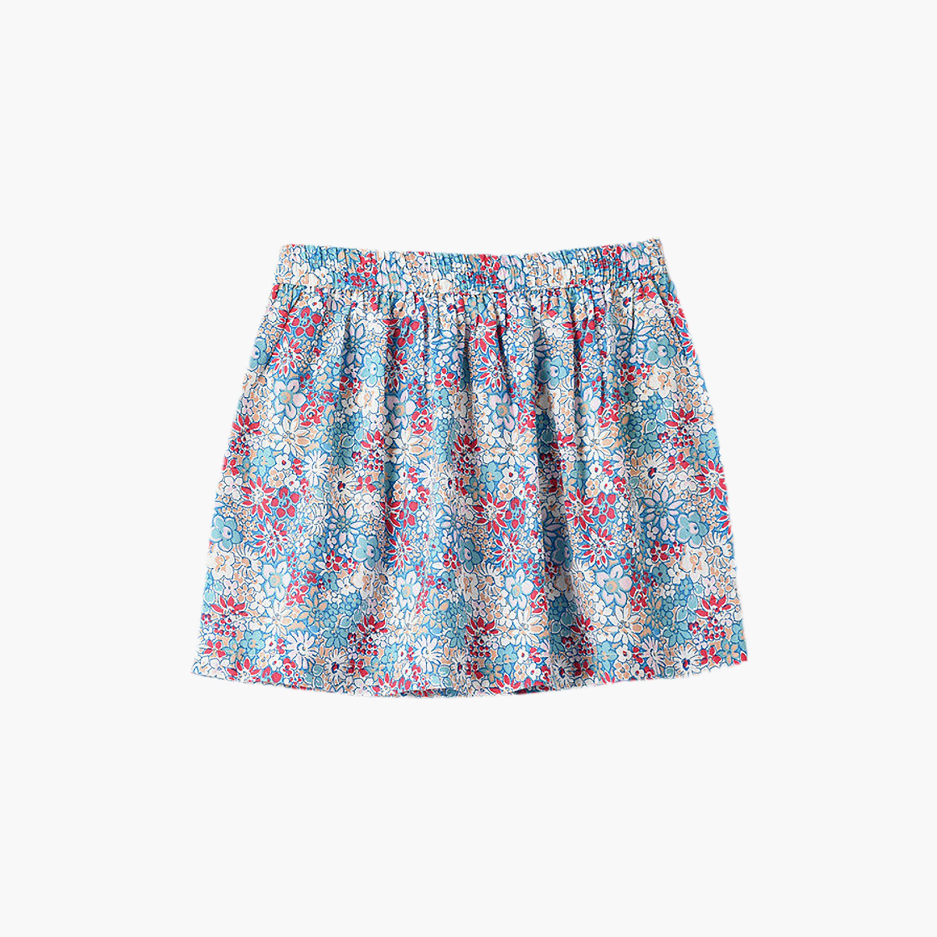 UniqKidz Cotton Floral Elasticated Skirt-girls-clothing-bottoms-skirts-image-2