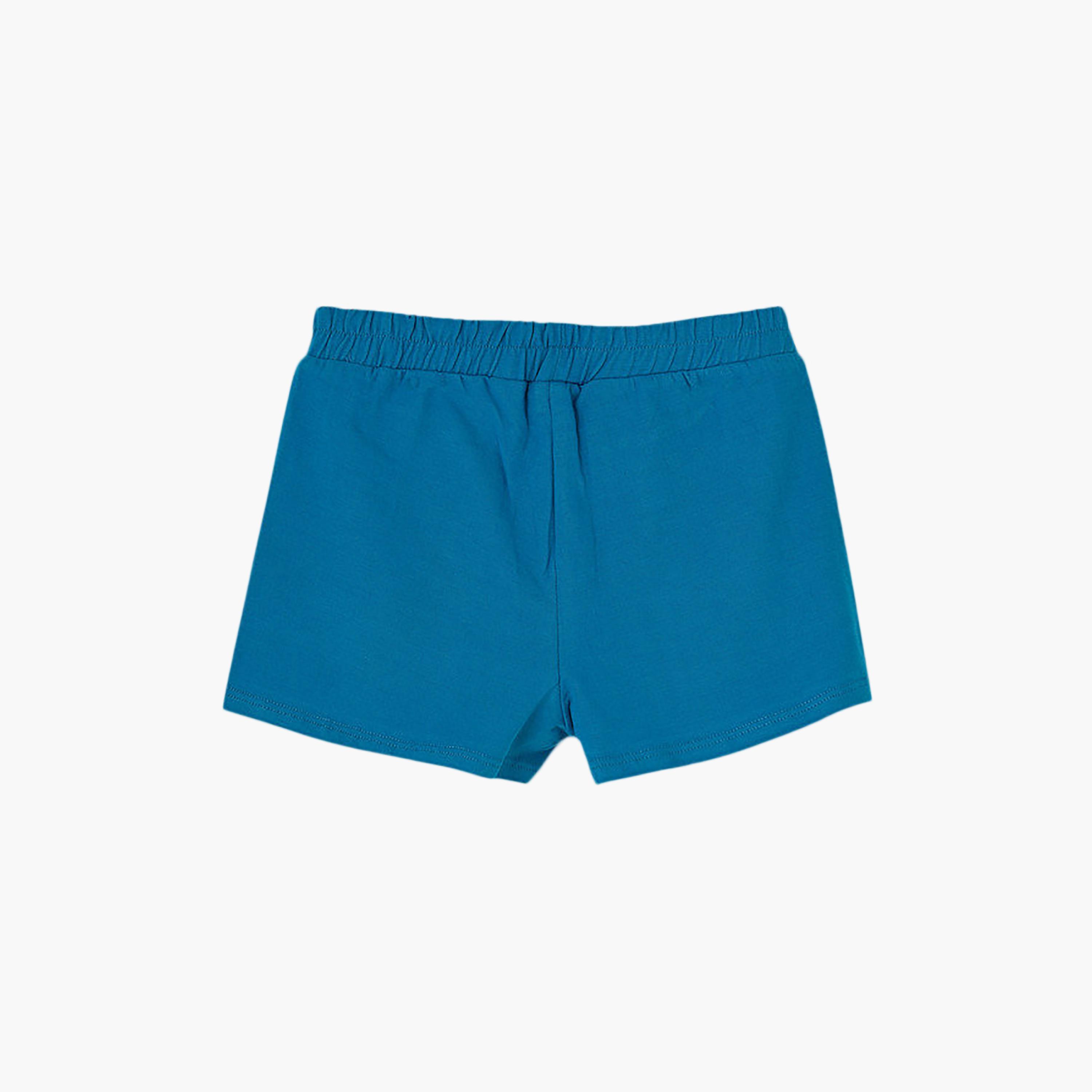 UniqKidz Cotton Floral Embroidered Elasticated Woven Shorts-girls-clothing-bottoms-shorts-image-2