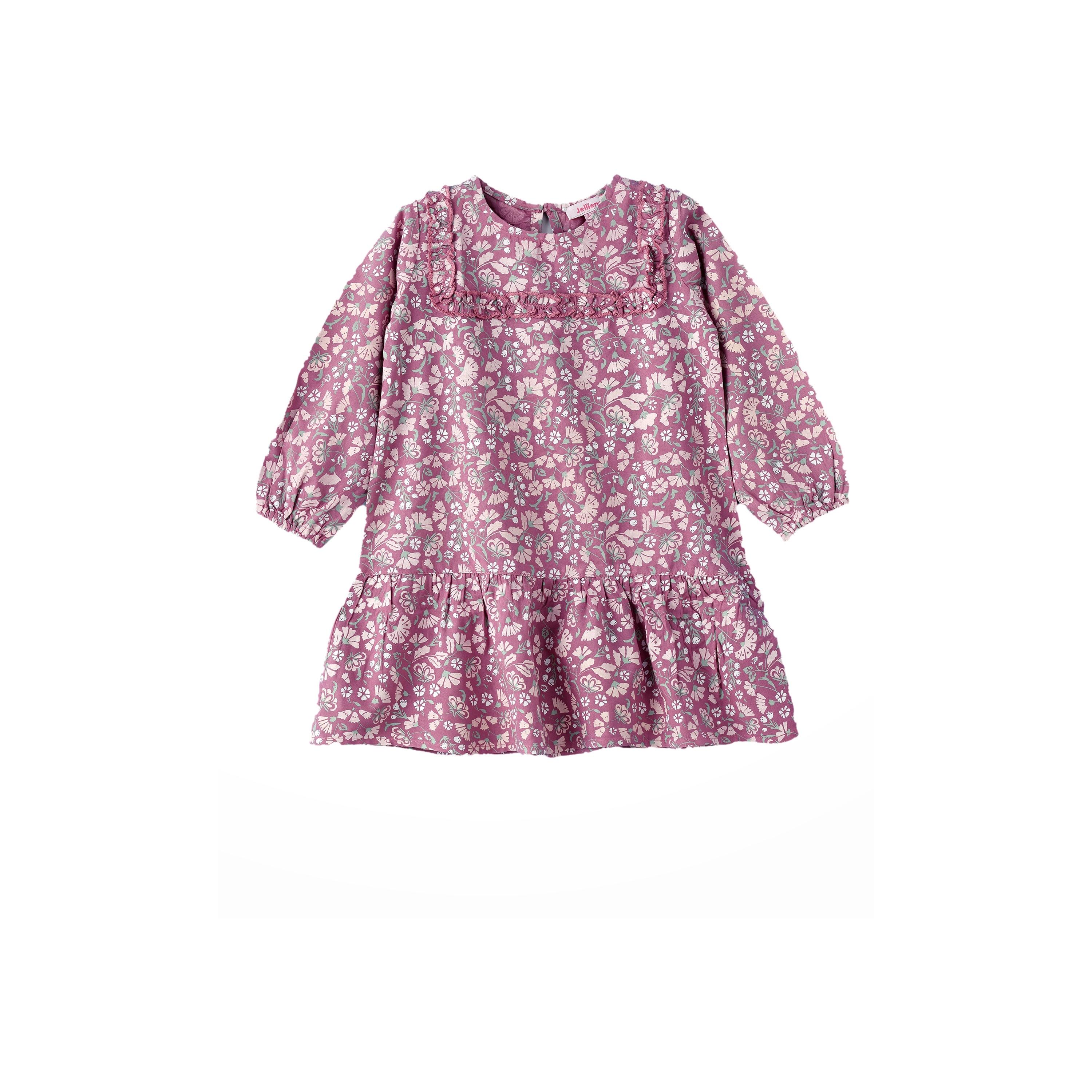 UniqKidz Floral Printed Long Sleeves Dress-girls-clothing-dressesandjumpsuits-image-1