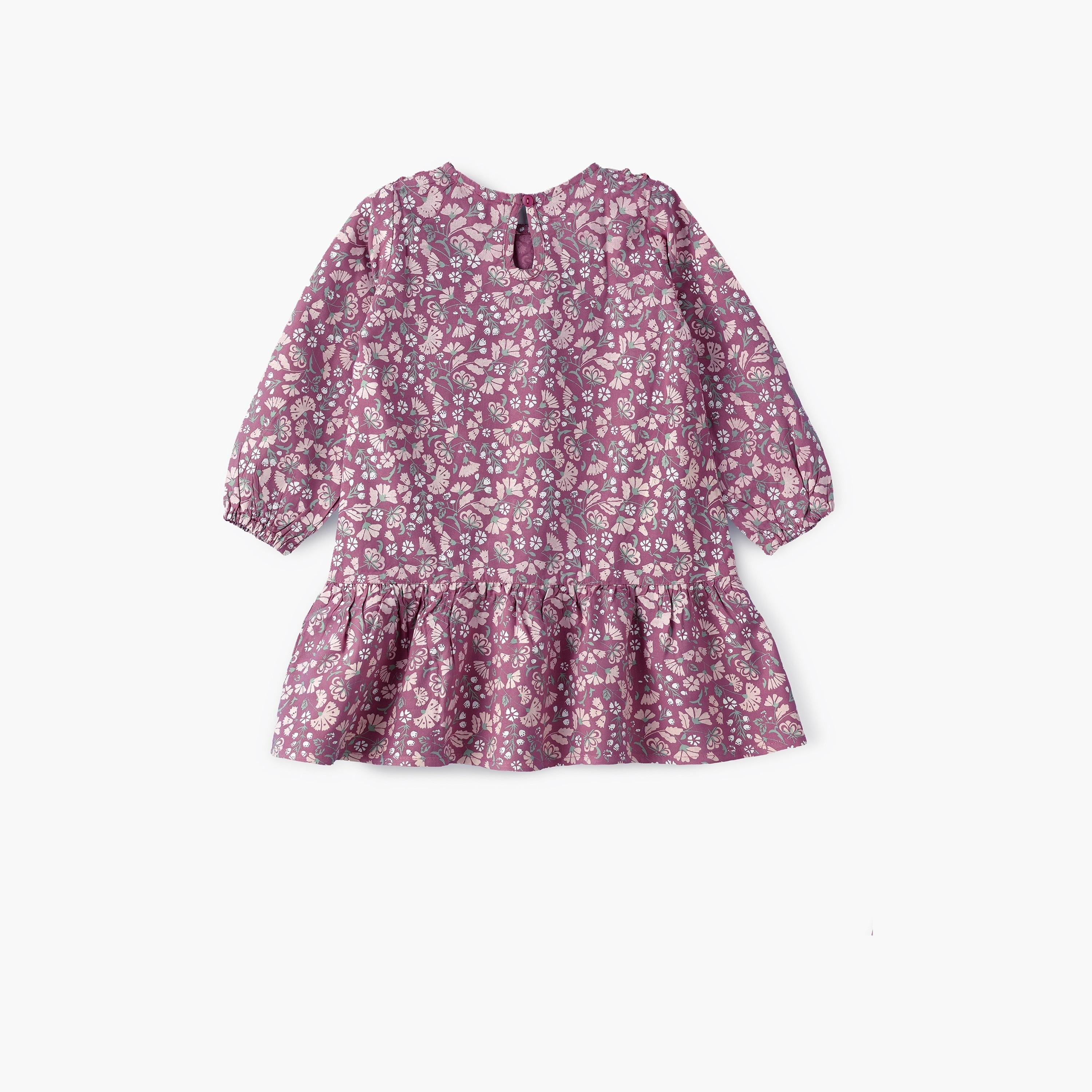 UniqKidz Floral Printed Long Sleeves Dress-girls-clothing-dressesandjumpsuits-image-2