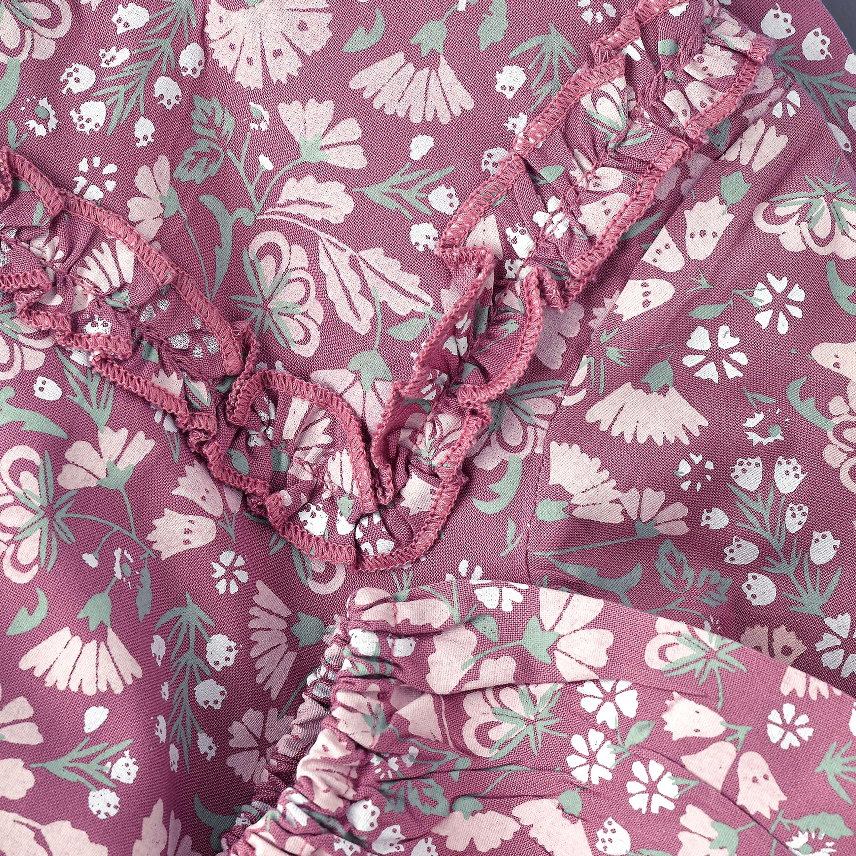 UniqKidz Floral Printed Long Sleeves Dress-girls-clothing-dressesandjumpsuits-image-4