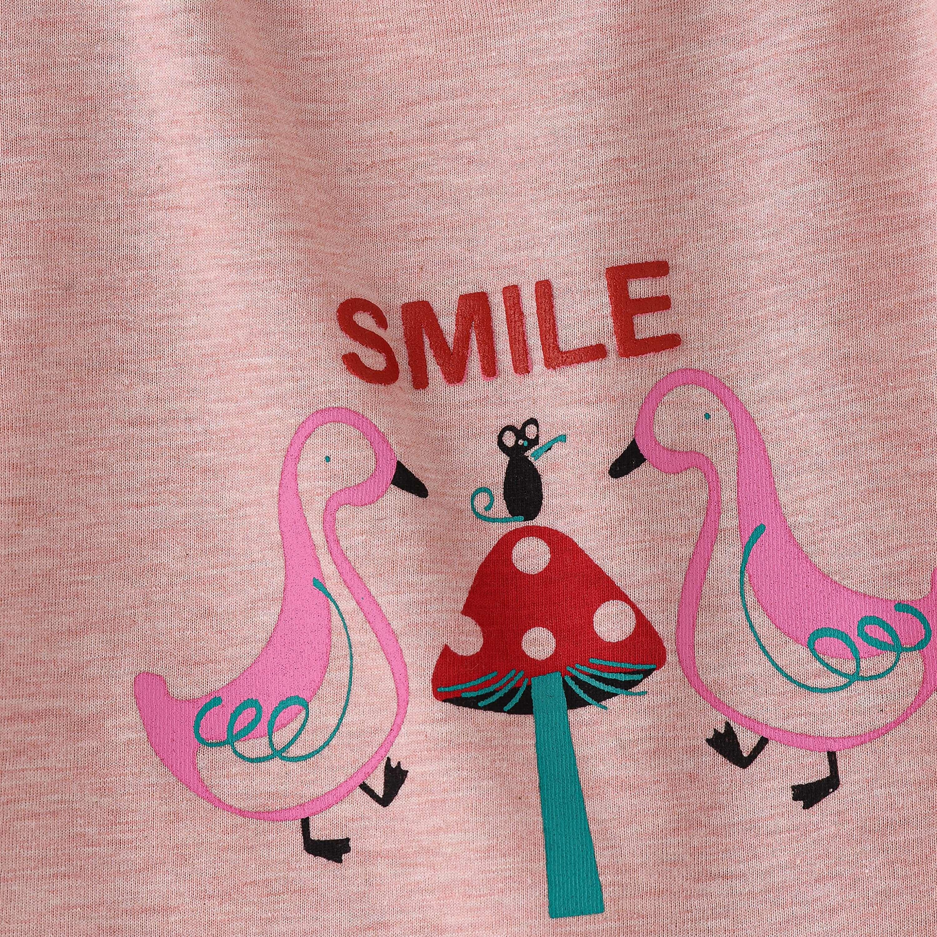 UniqKidz Printed Short Sleeves T-Shirt-baby-girls-clothing-tshirts-image-2