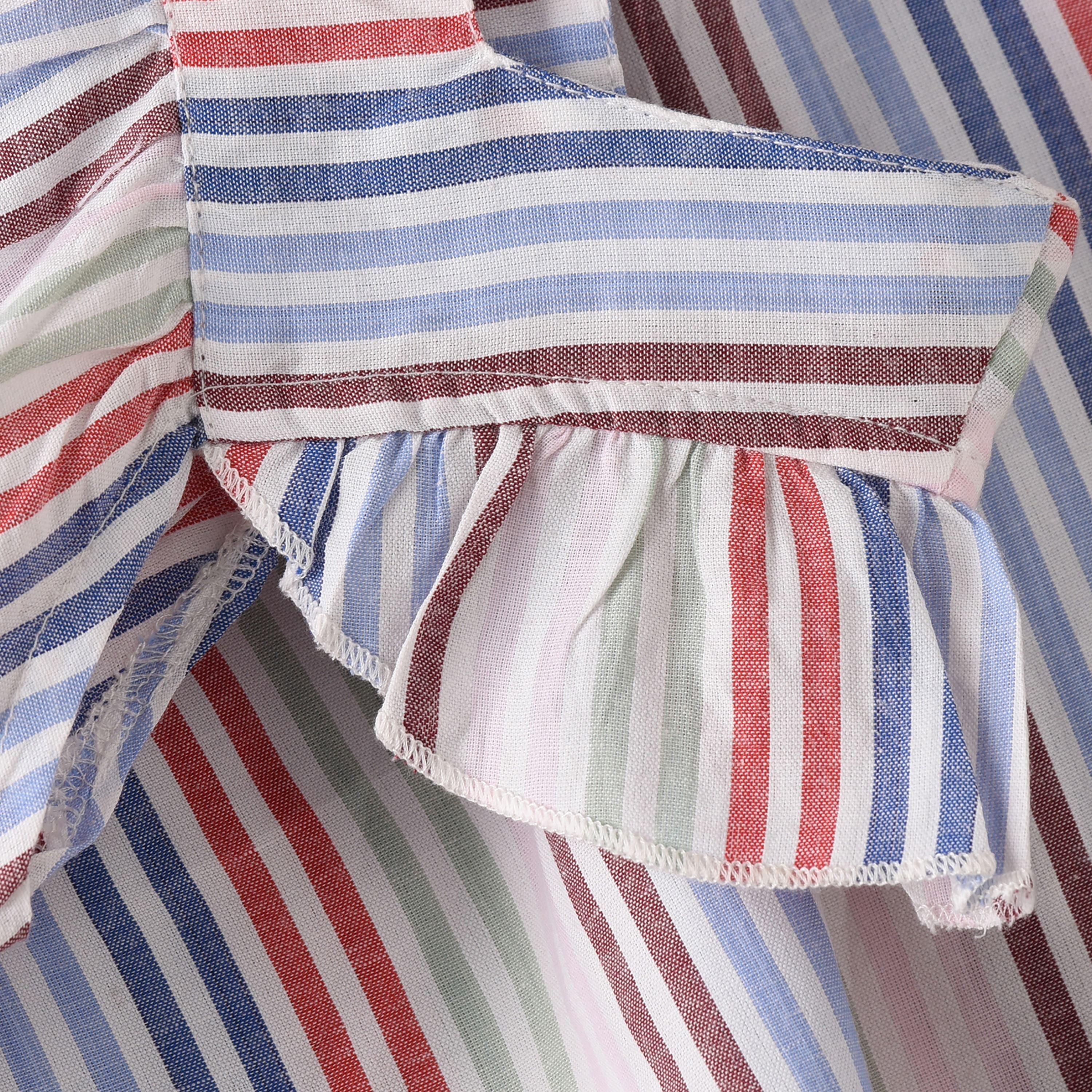 UniqKidz Striped Cap Sleeves Top-baby-girls-clothing-blousesandshirts-image-2