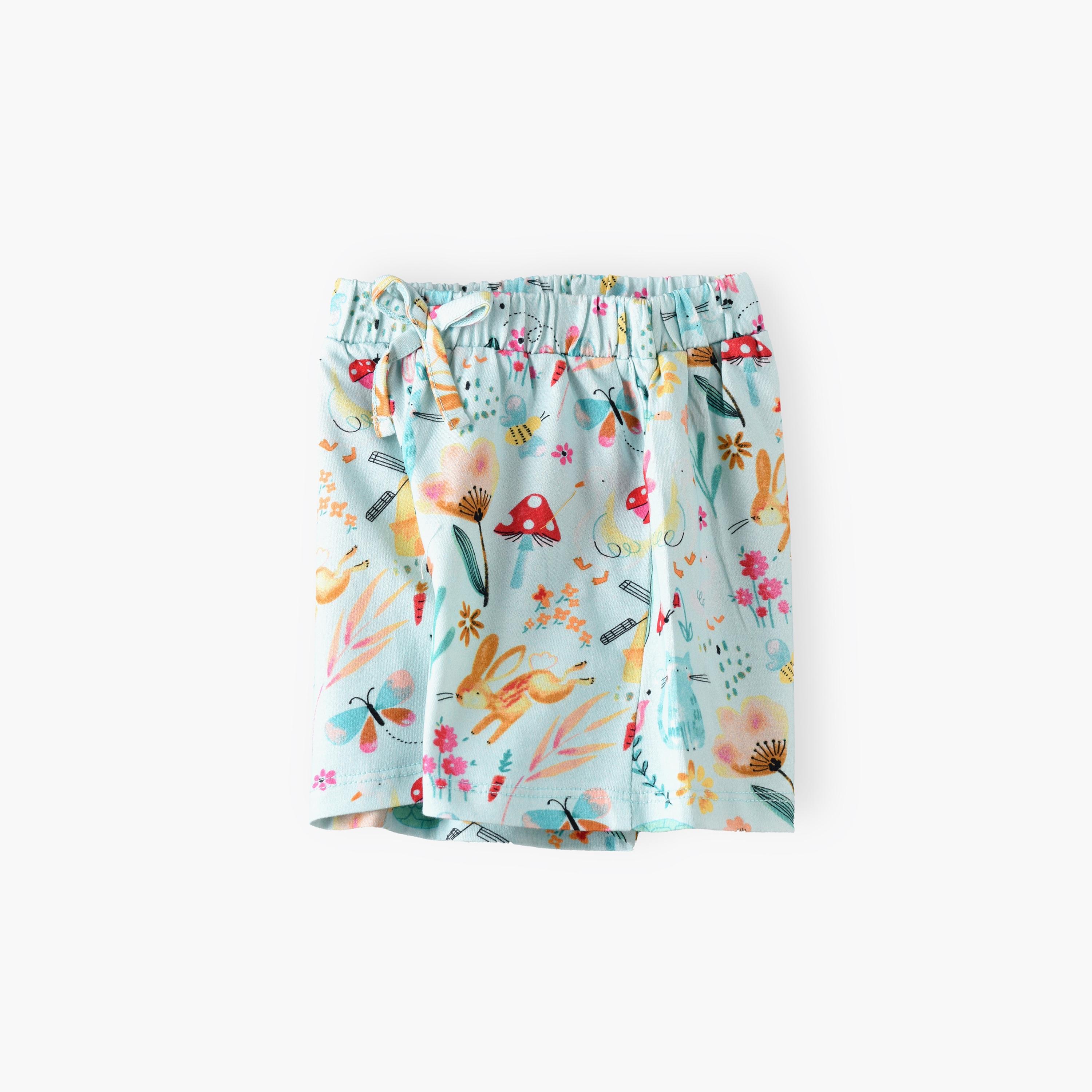UniqKidz Printed Elasticated Shorts-baby-girls-clothing-bottoms-shorts-image-2