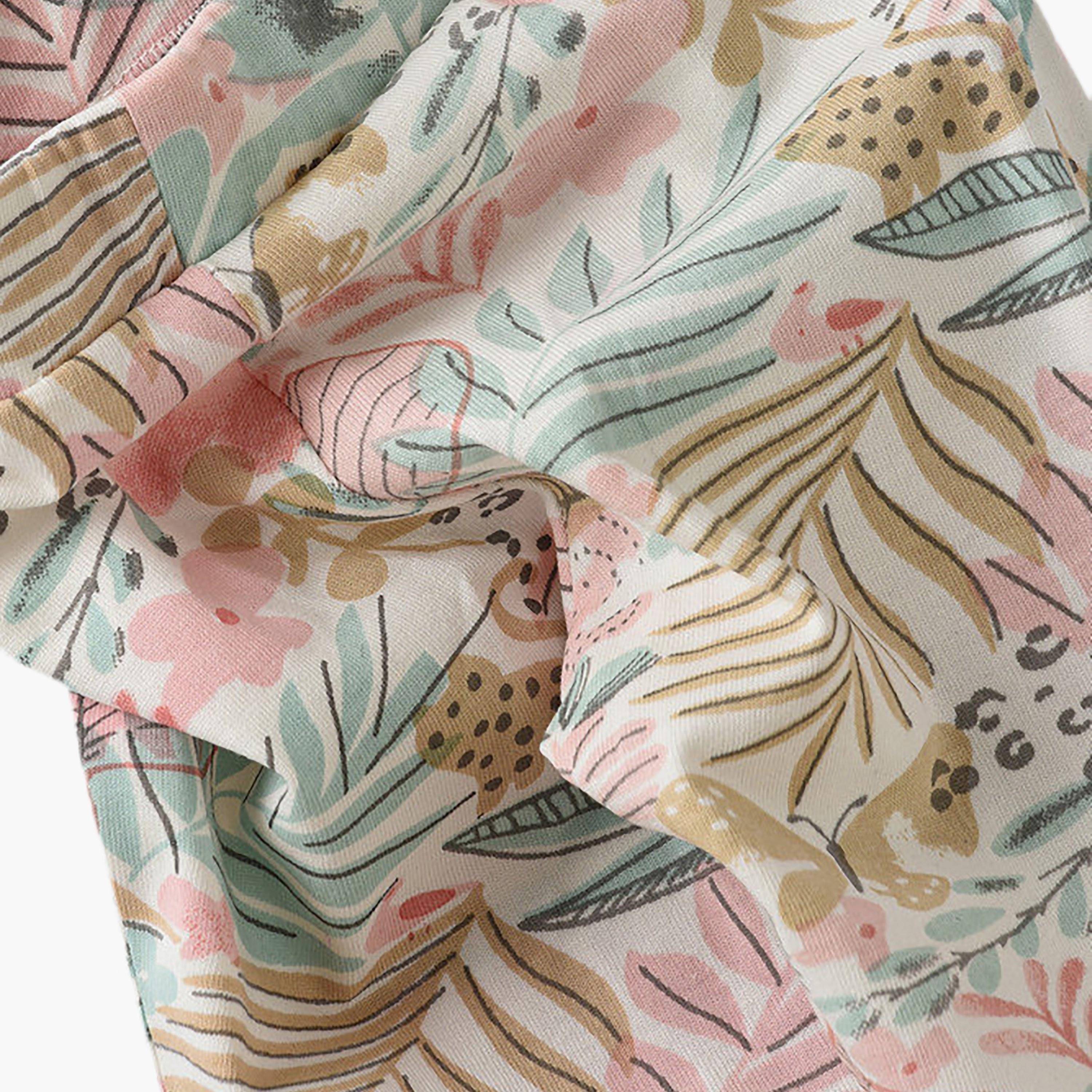 UniqKidz Cotton Floral Printed Elasticated Leggings-baby-girls-clothing-bottoms-leggings-image-2