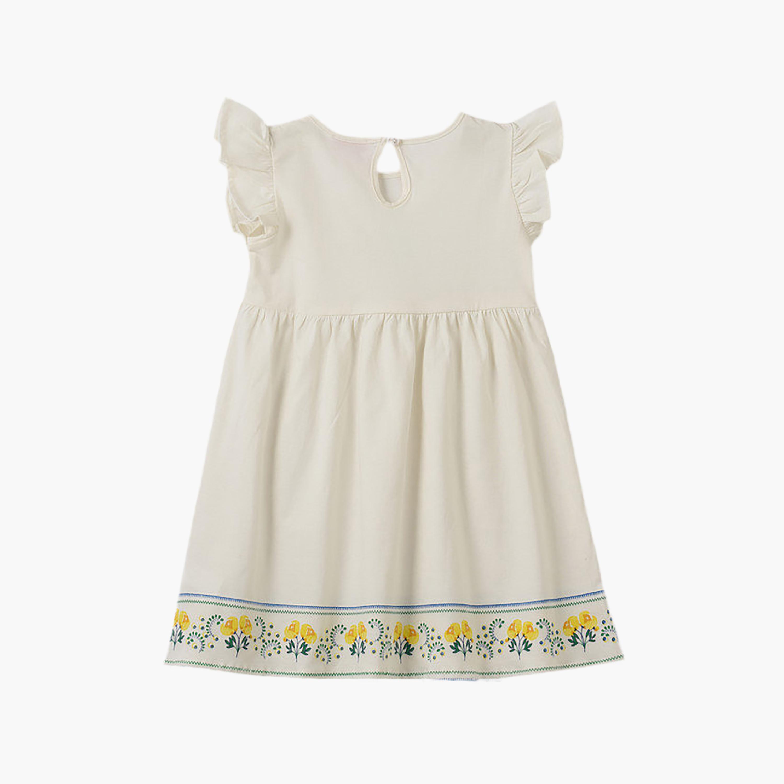 UniqKidz Cotton Embroidered A-Line-Dress-girls-clothing-dressesandjumpsuits-image-2