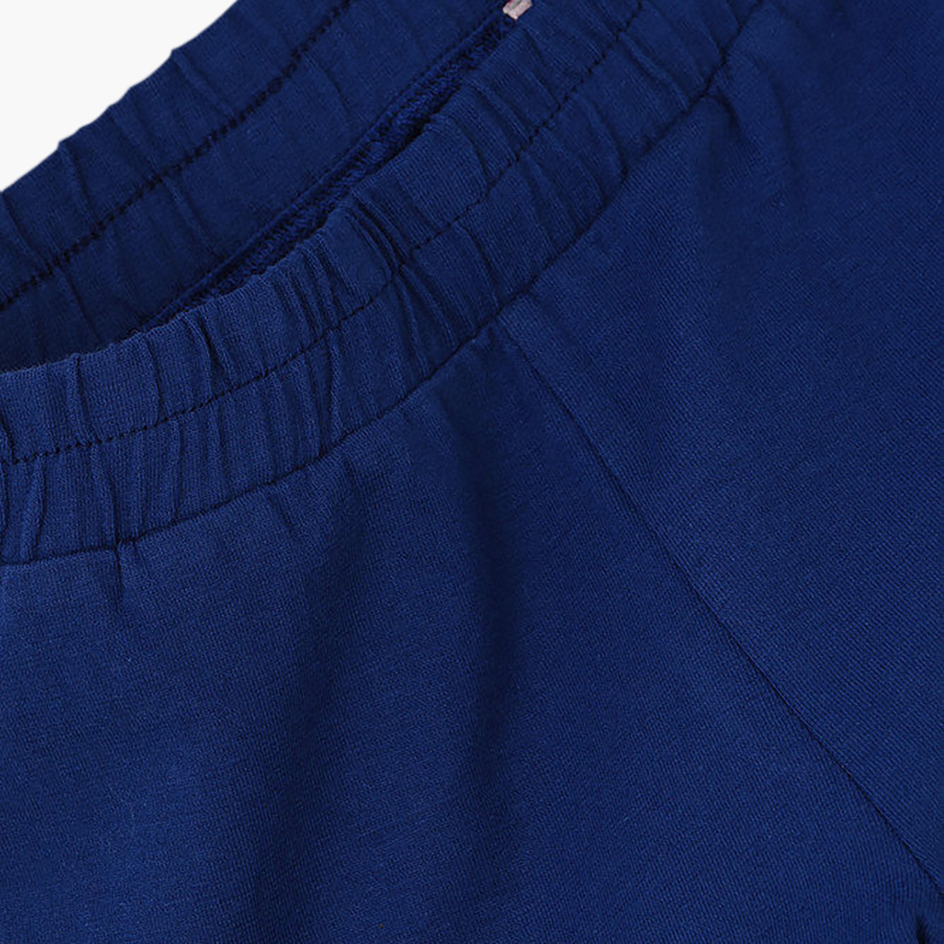 UniqKidz Cotton Solid Elasticated Knit Shorts-girls-clothing-bottoms-shorts-image-3