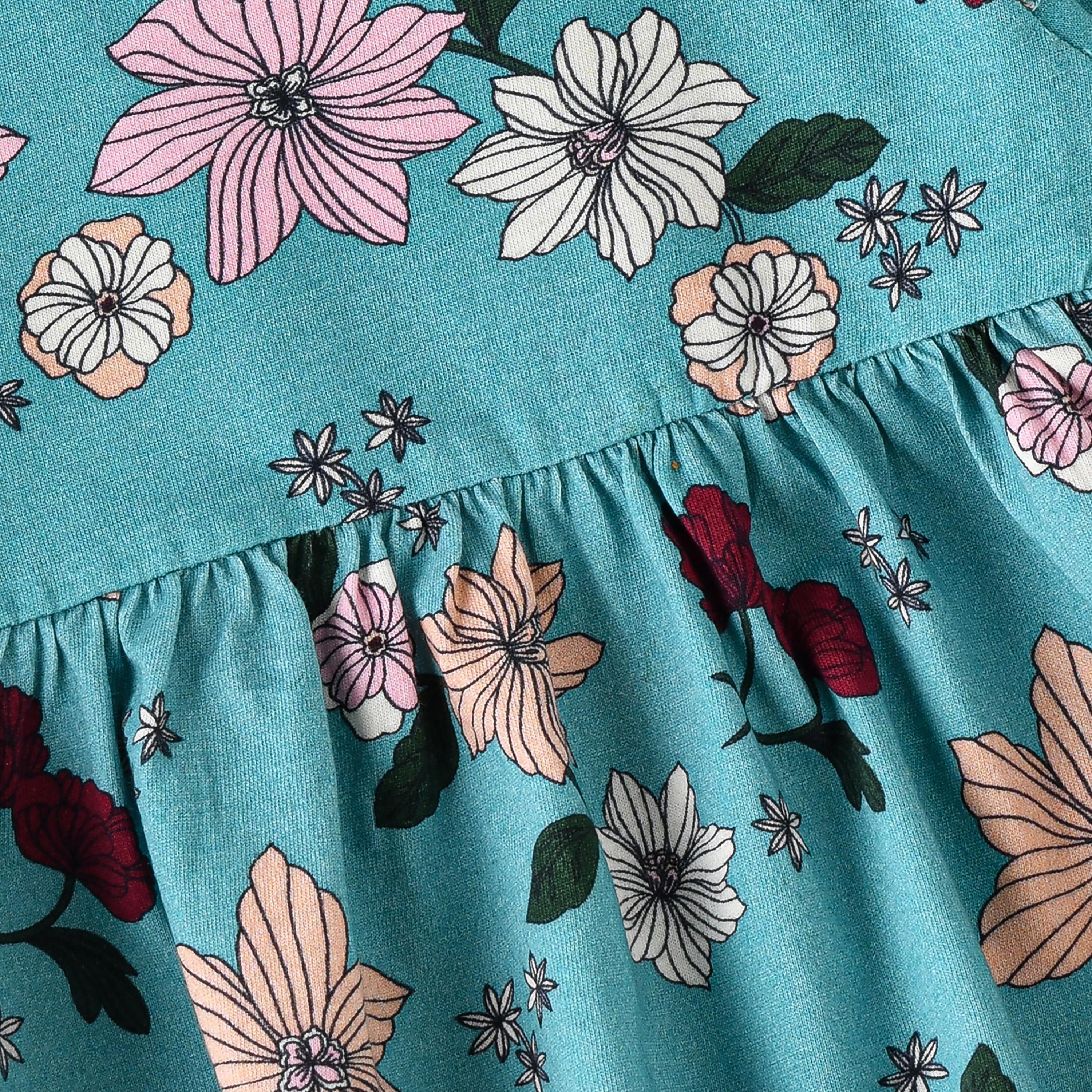 UniqKidz Floral Printed Long Sleeves Dress-baby-girls-clothing-dressesandjumpsuits-image-3