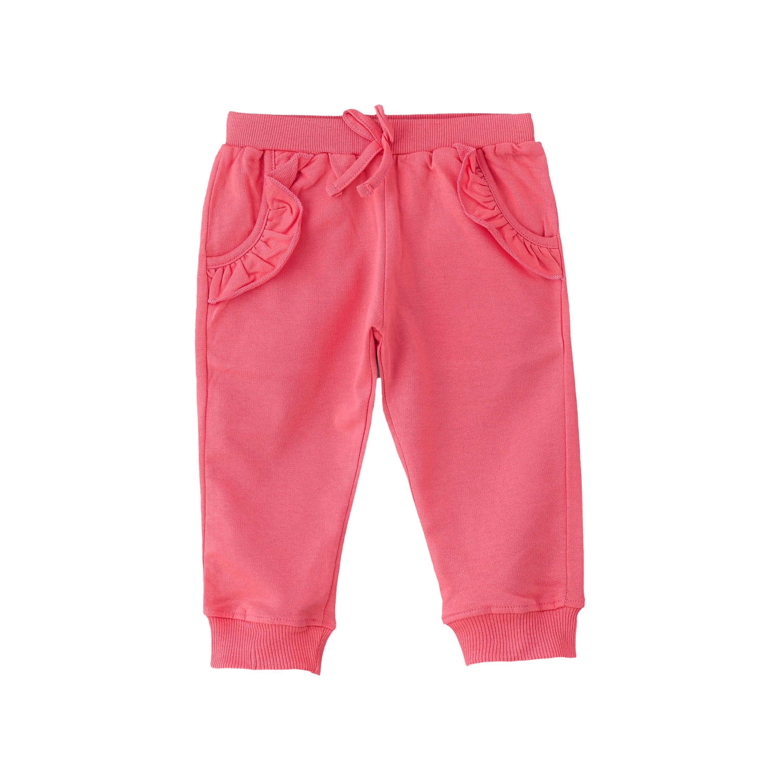 UniqKidz Solid Elasticated Joggers-baby-girls-clothing-bottoms-joggersandtrackpants-image-1