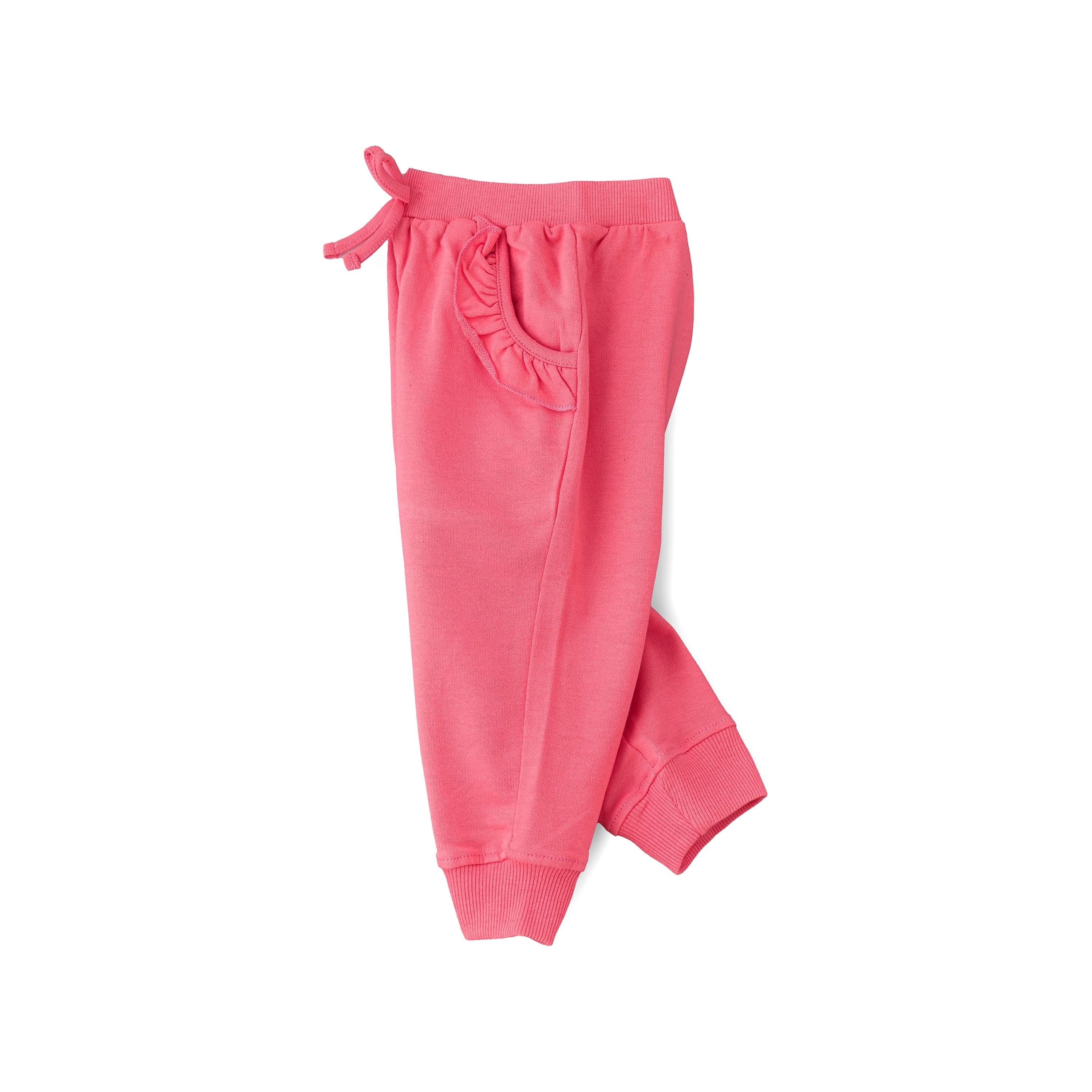 UniqKidz Solid Elasticated Joggers-baby-girls-clothing-bottoms-joggersandtrackpants-image-3