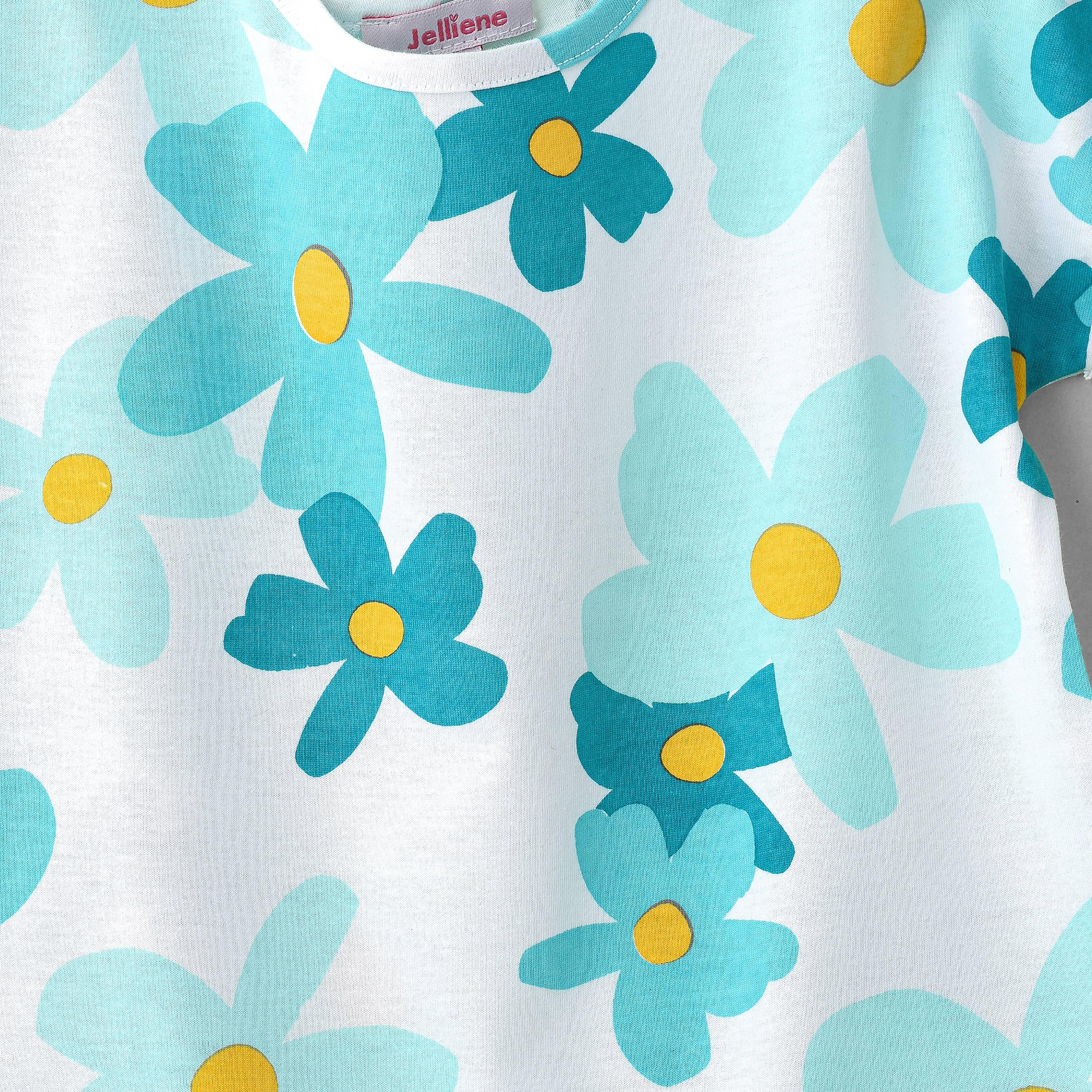UniqKidz Floral Printed Short Sleeves T-Shirt-girls-clothing-tshirts-image-3