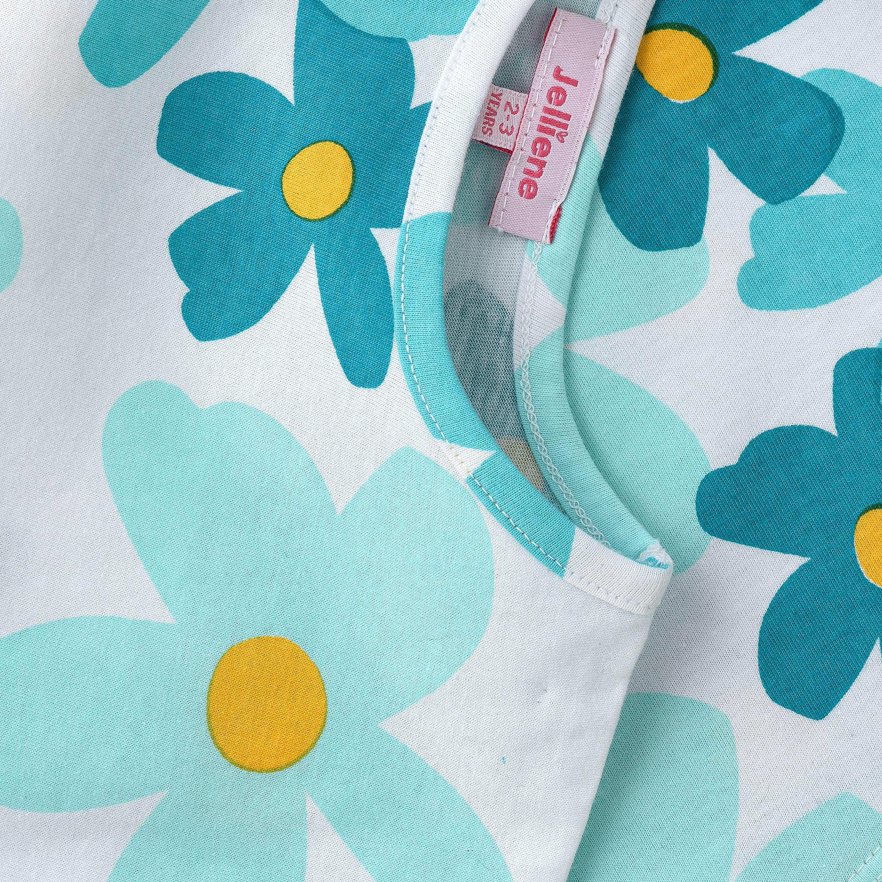 UniqKidz Floral Printed Short Sleeves T-Shirt-girls-clothing-tshirts-image-4