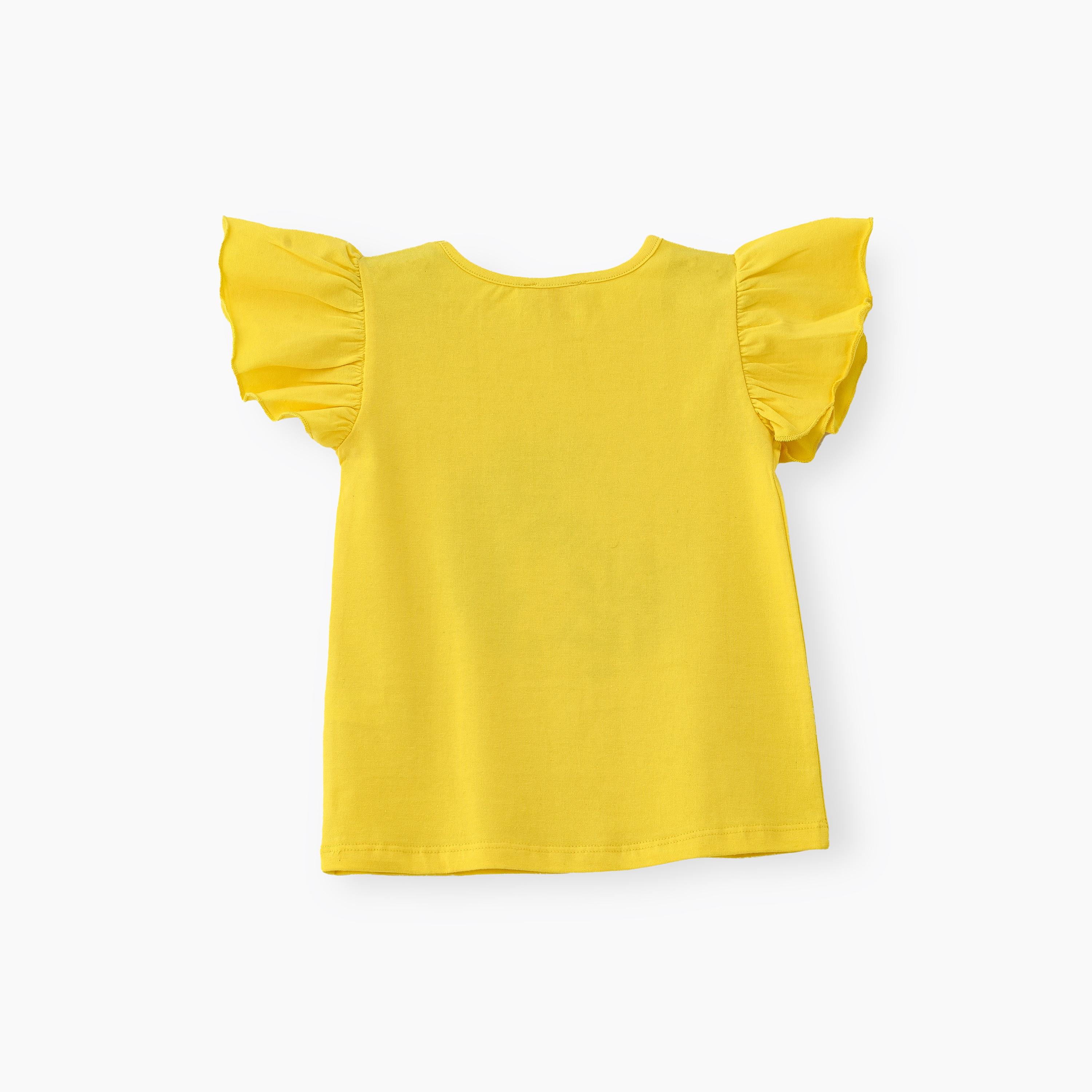 UniqKidz Printed Short Sleeves T-Shirt-girls-clothing-tshirts-image-2