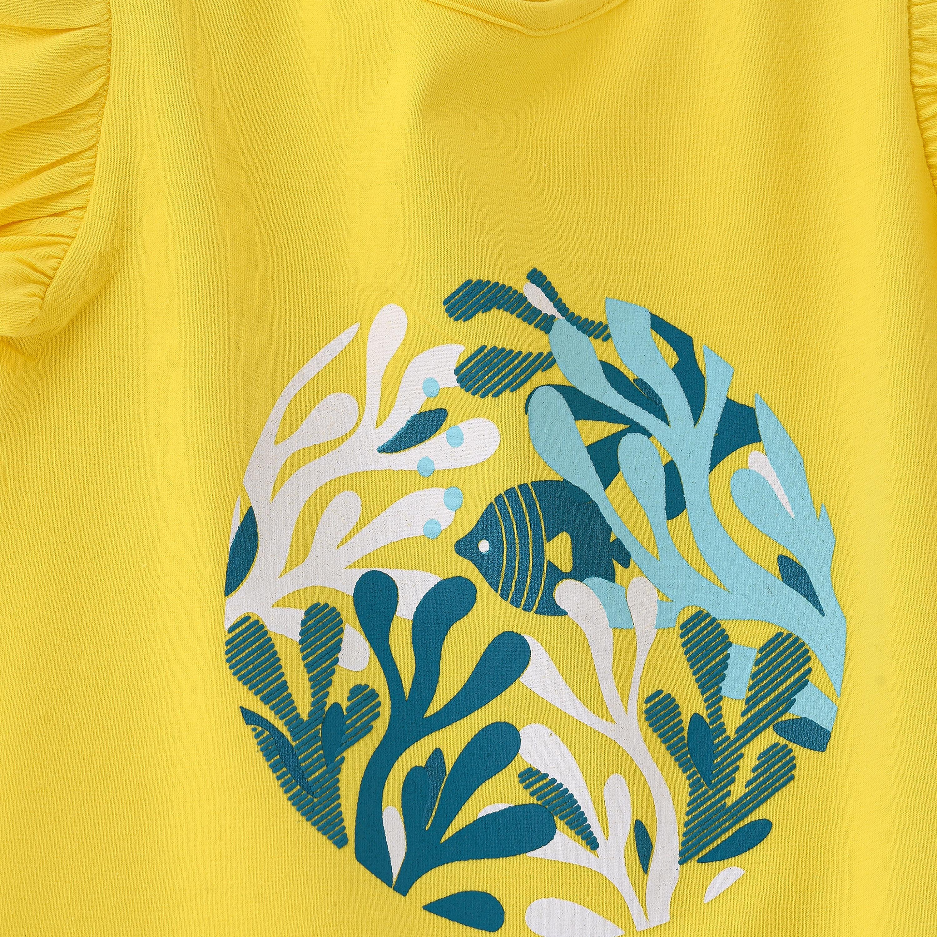 UniqKidz Printed Short Sleeves T-Shirt-girls-clothing-tshirts-image-3