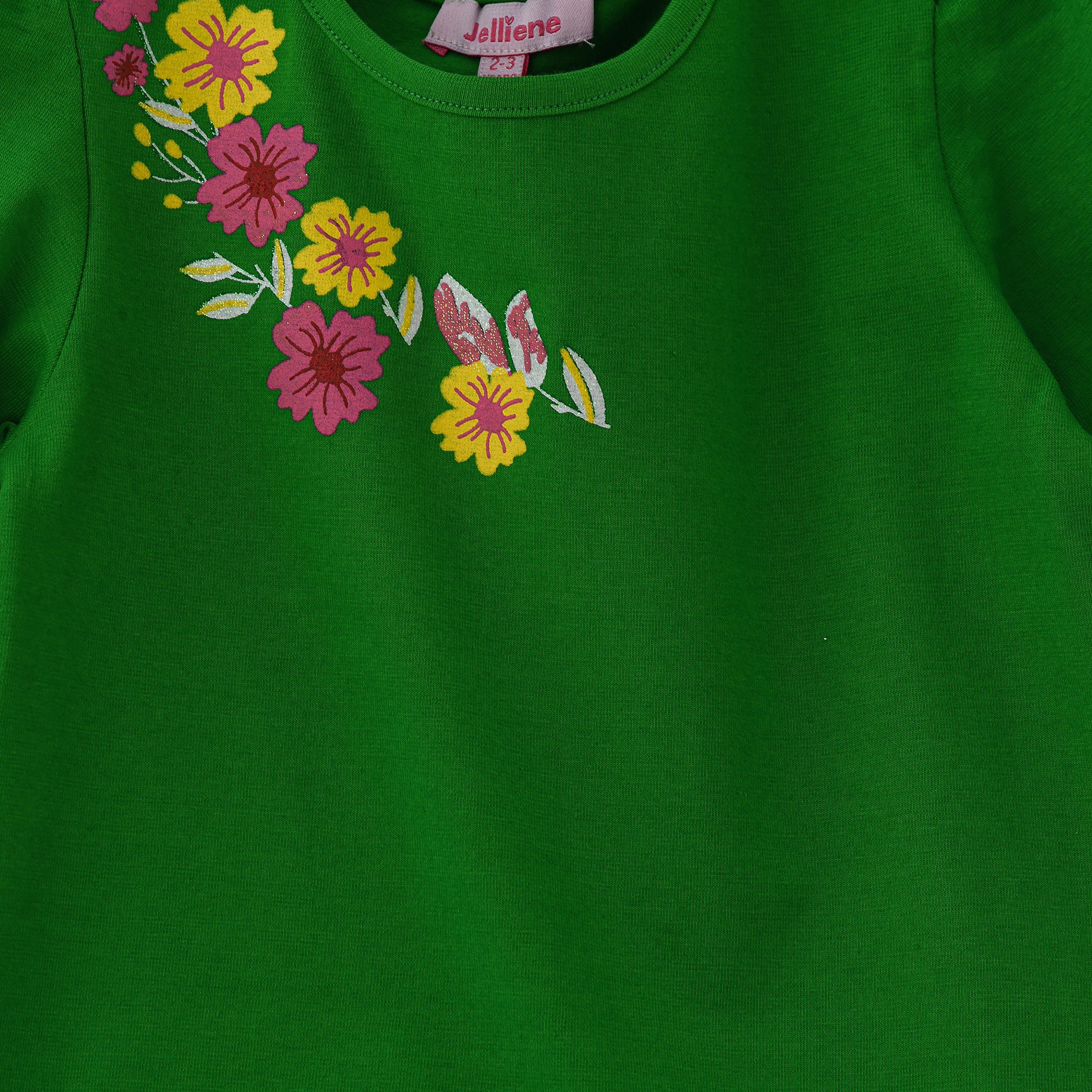 UniqKidz Floral Printed Short Sleeves T-Shirt-girls-clothing-tshirts-image-3