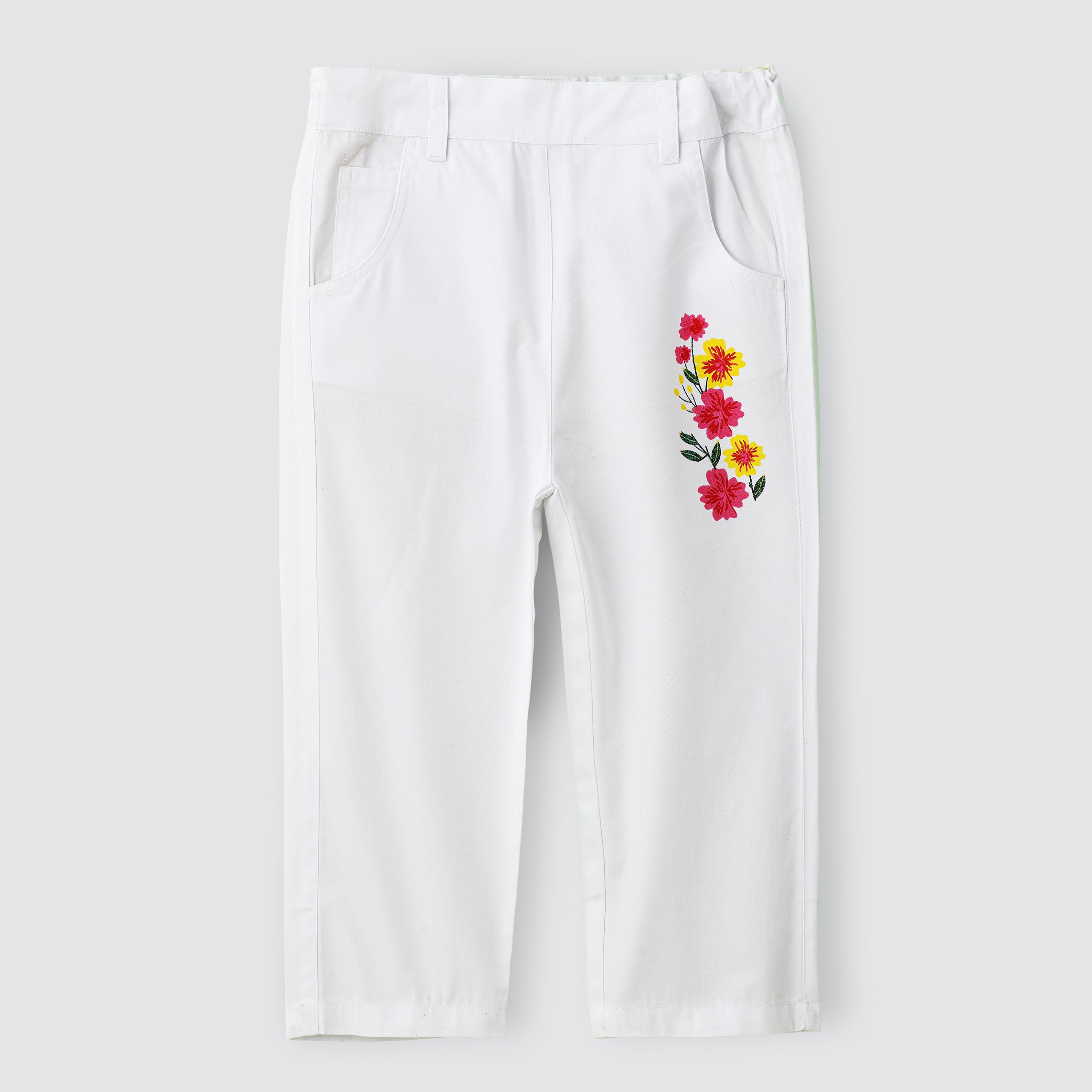 UniqKidz Floral Printed Elasticated Pants-baby-girls-clothing-bottoms-trousers-image-1