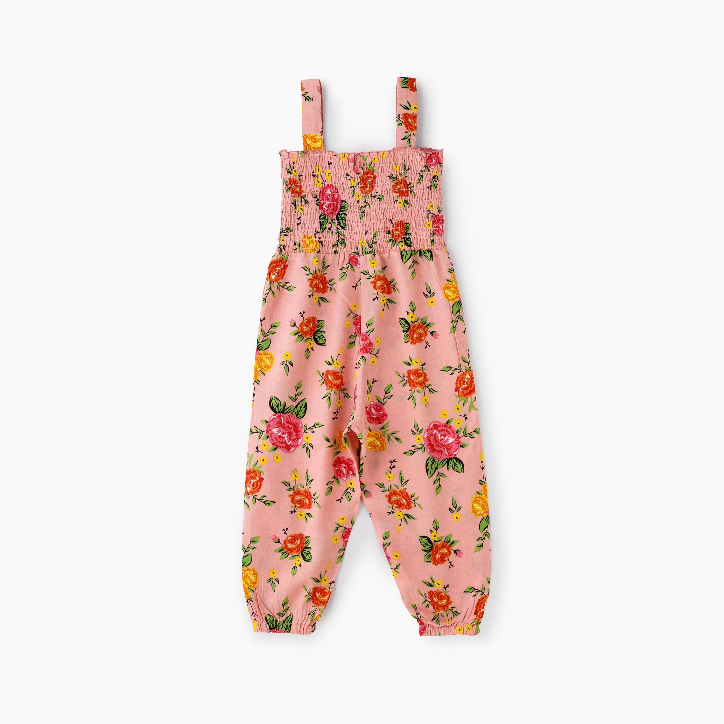 جمبسوت بدون أكمام بطبعة زهور من يونيكيدز-baby-girls-clothing-rompers-image-3