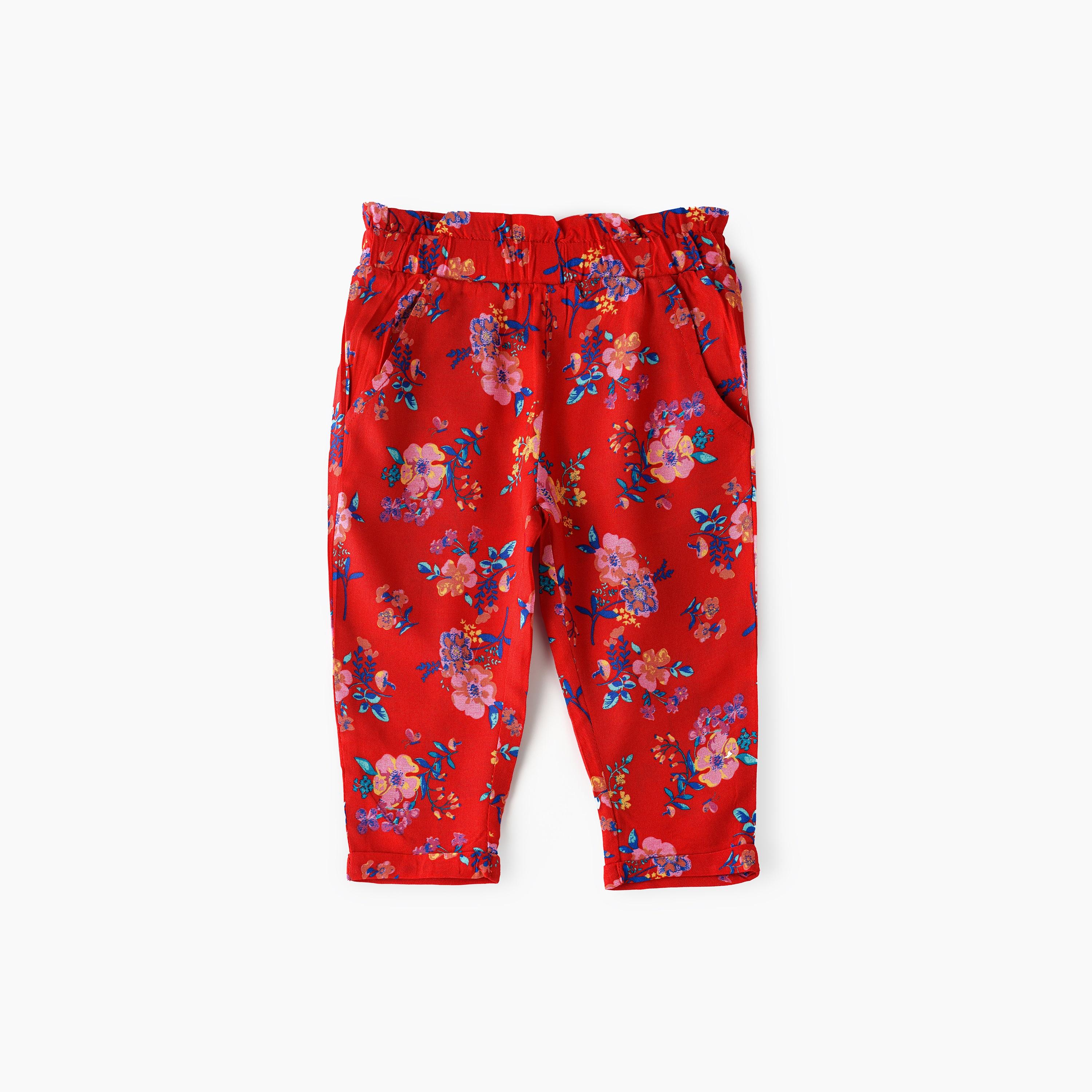 UniqKidz All Over Printed Pants for Girls-baby-girls-clothing-bottoms-trousers-image-1