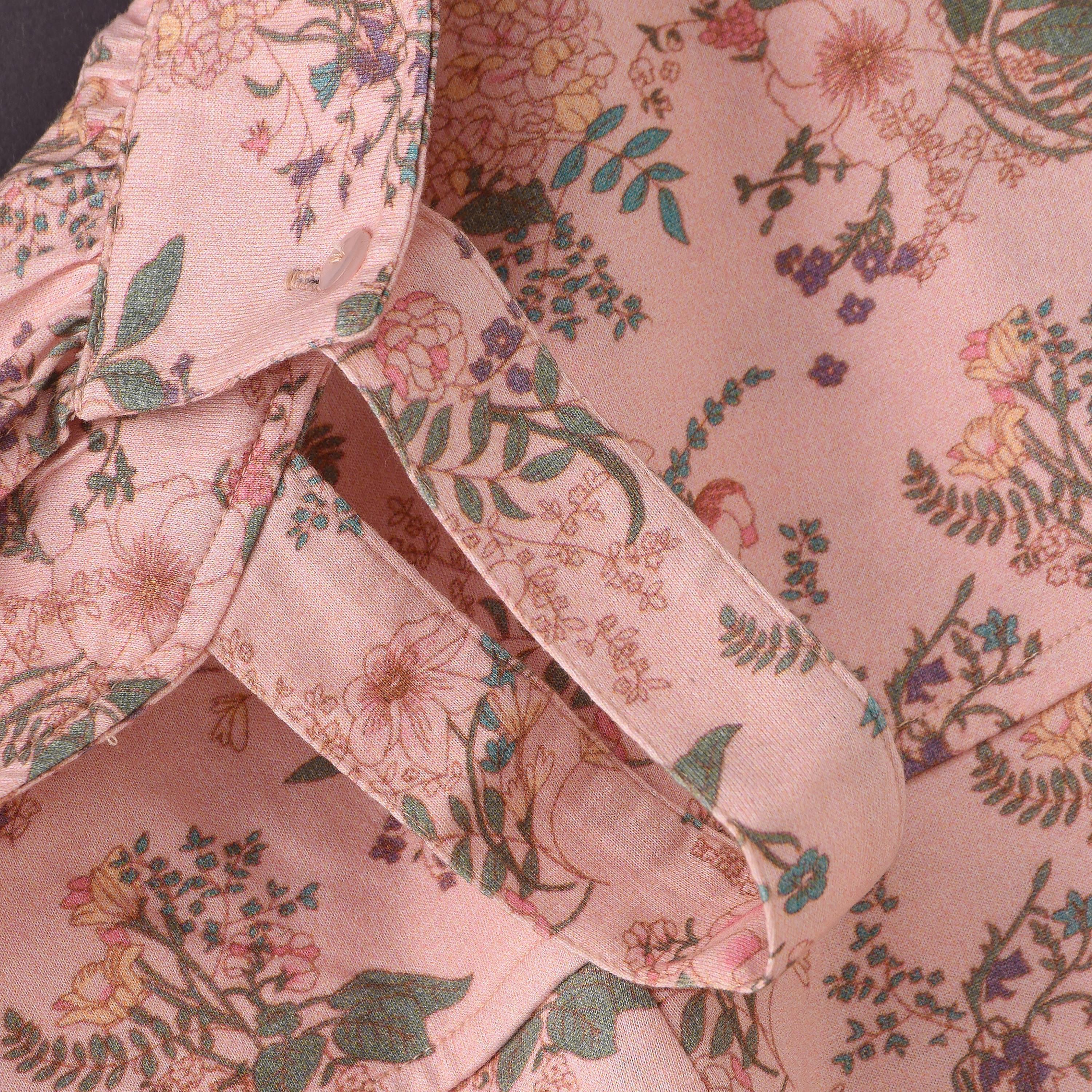 طقم تي شيرت ودنغري ناعم ومريح من يونيك كيدز-baby-girls-clothing-rompers-image-1