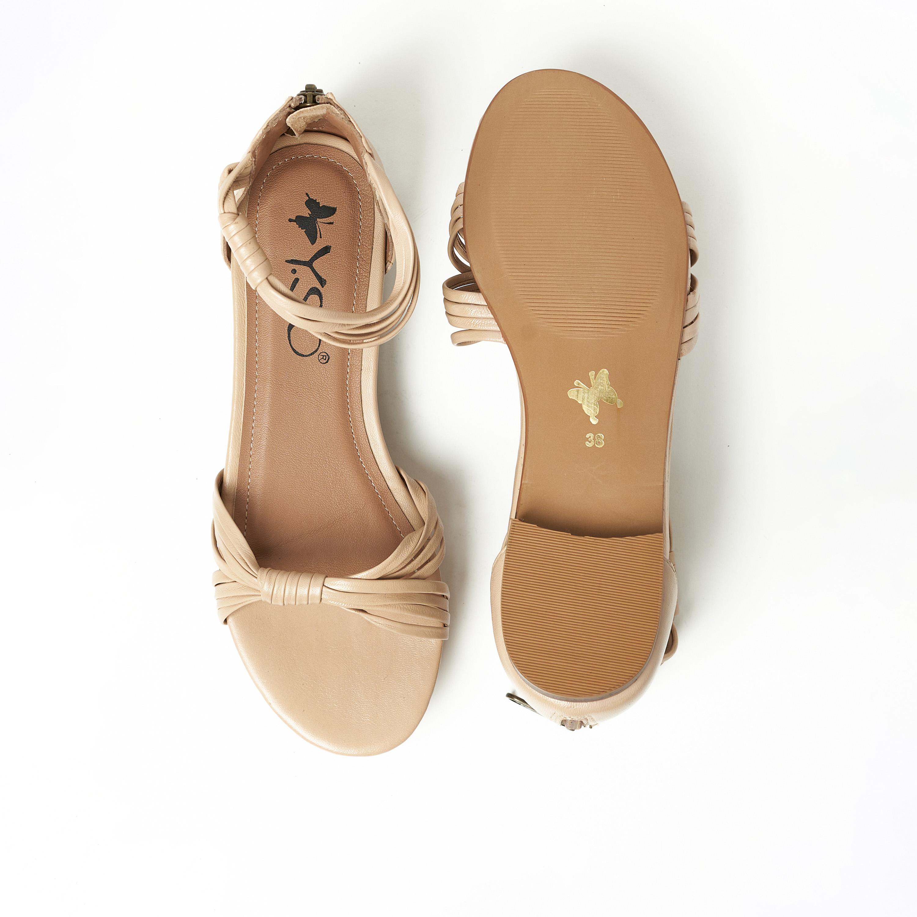 Y.SO by Geoomnii Women's Zip Sage1 Strap Sandals | Y-24-116        -women-shoes-sandals-flats-image-5