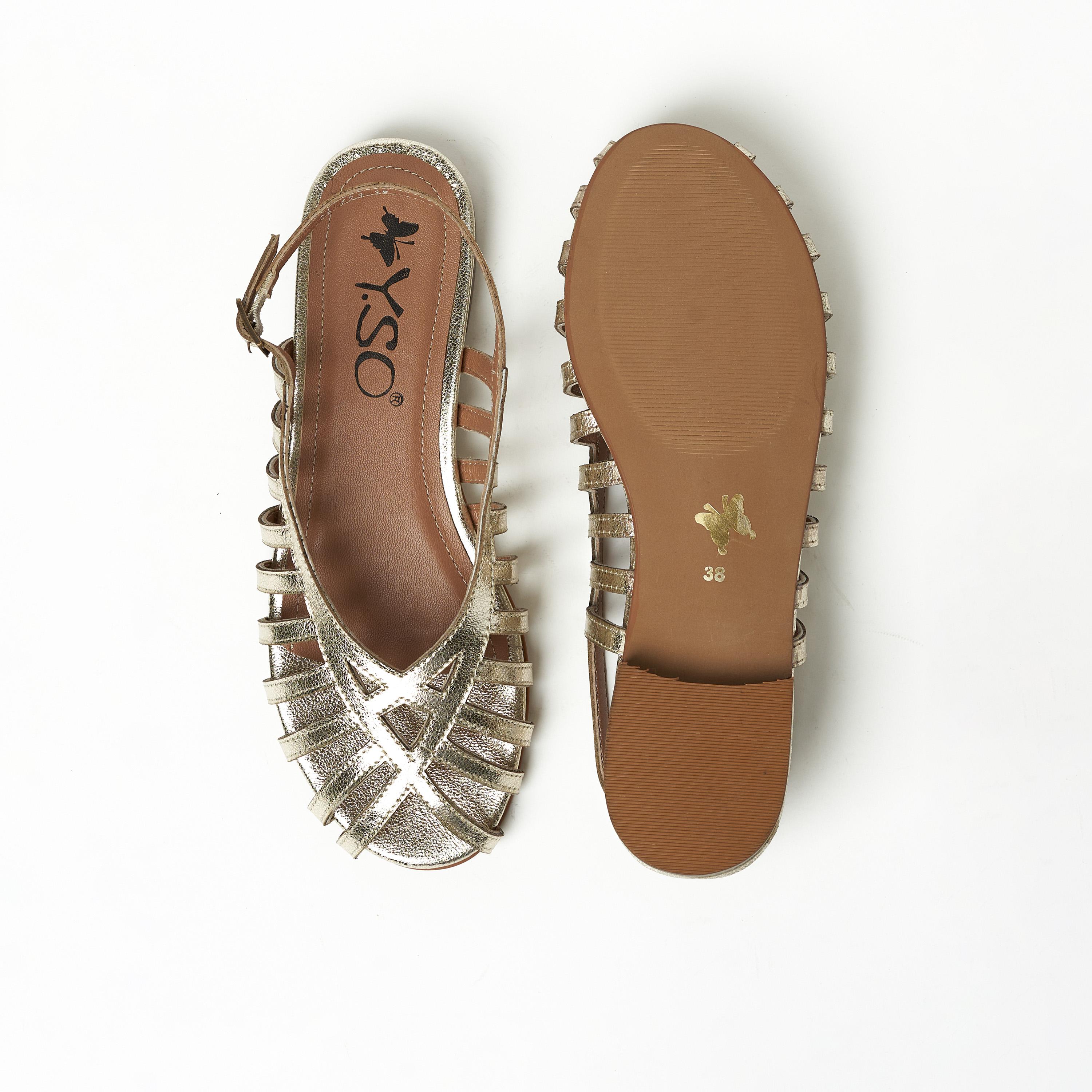 Y.SO by Geoomnii Women's Buckle Lexi1 Strap Sandals | Y-24-123        -women-shoes-sandals-flats-image-5