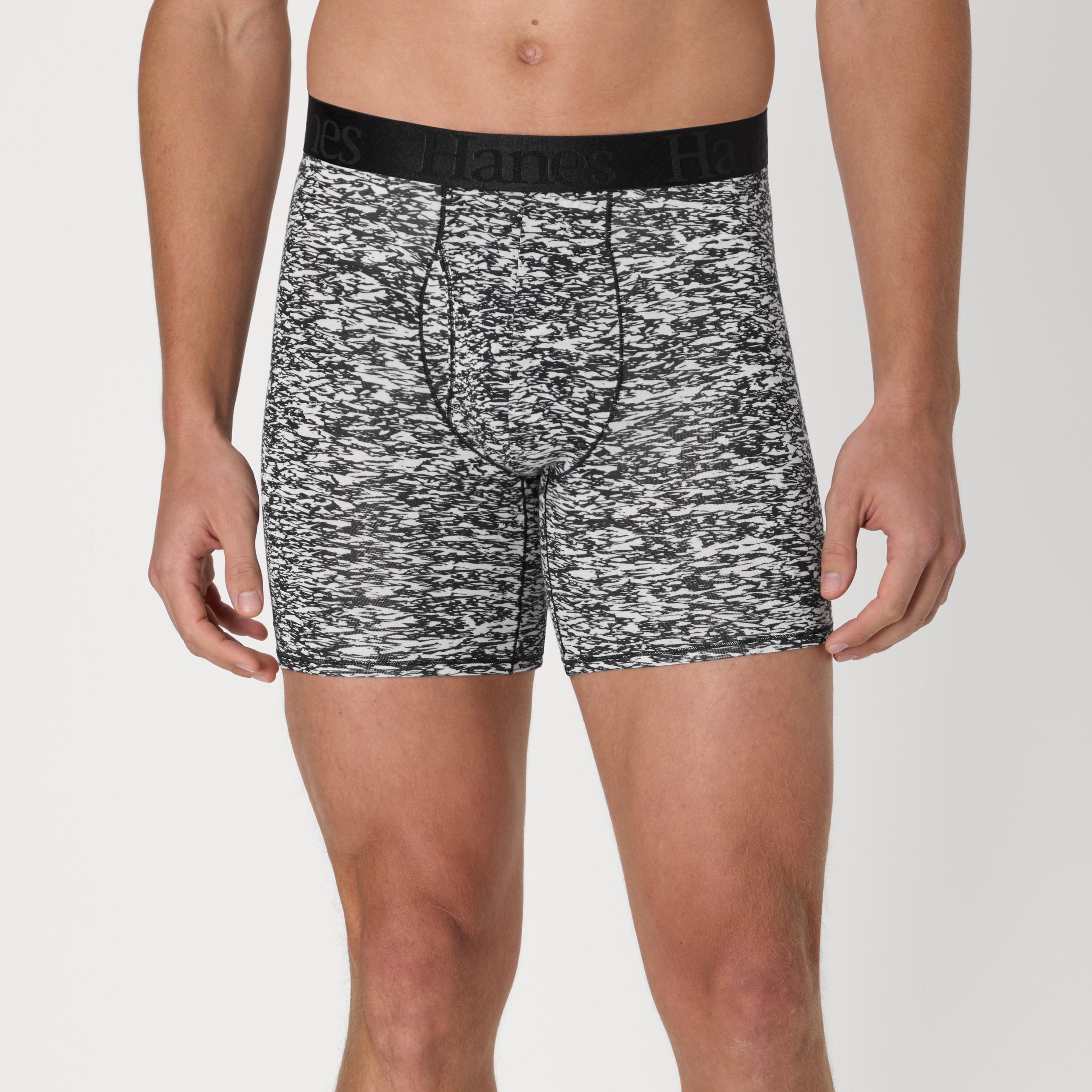 Hanes Assorted Pack of 3 Abstract Print and Plain Men's Boxer Briefs-men-clothing-innerwear-underwear-image-2