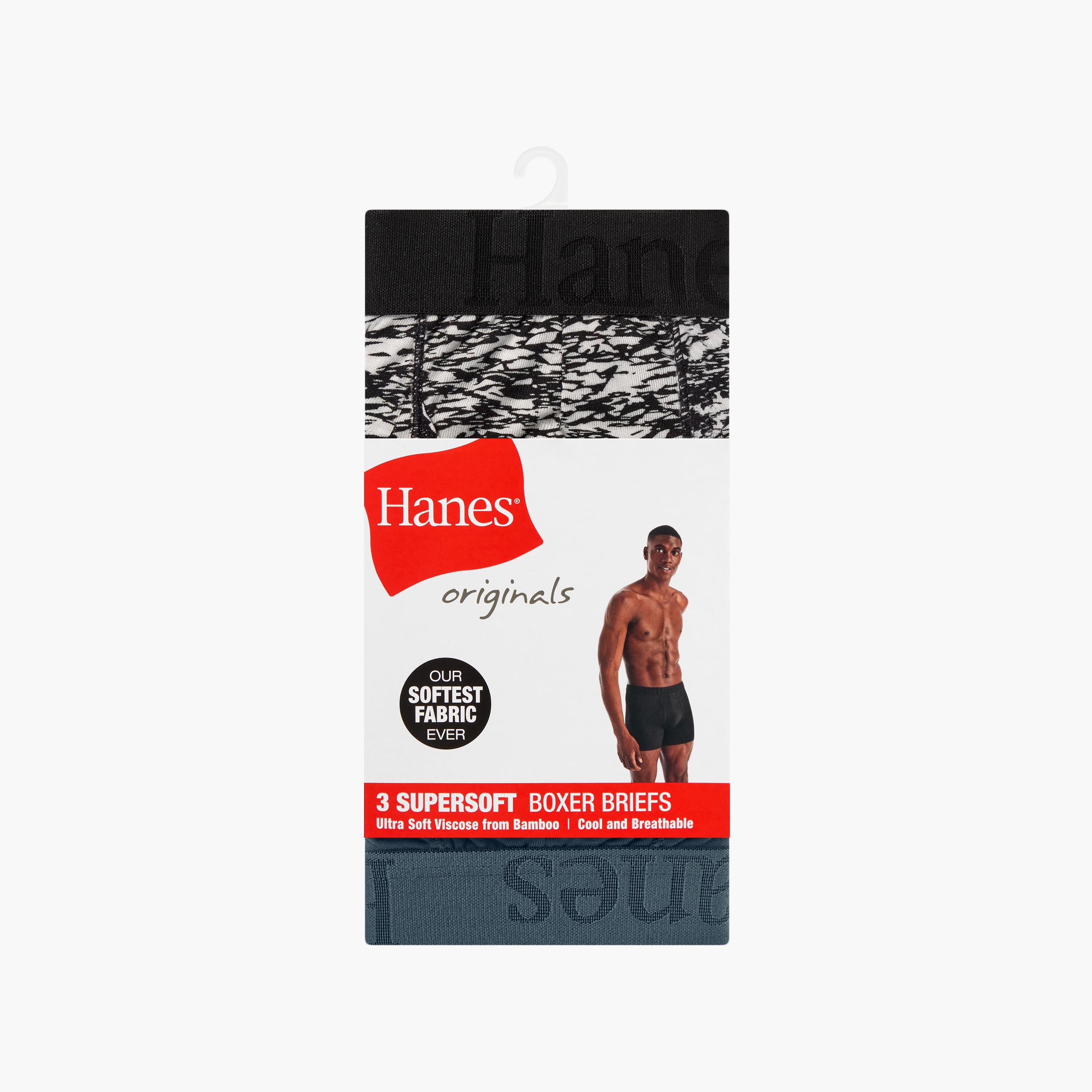 Hanes Assorted Pack of 3 Abstract Print and Plain Men's Boxer Briefs-men-clothing-innerwear-underwear-image-6