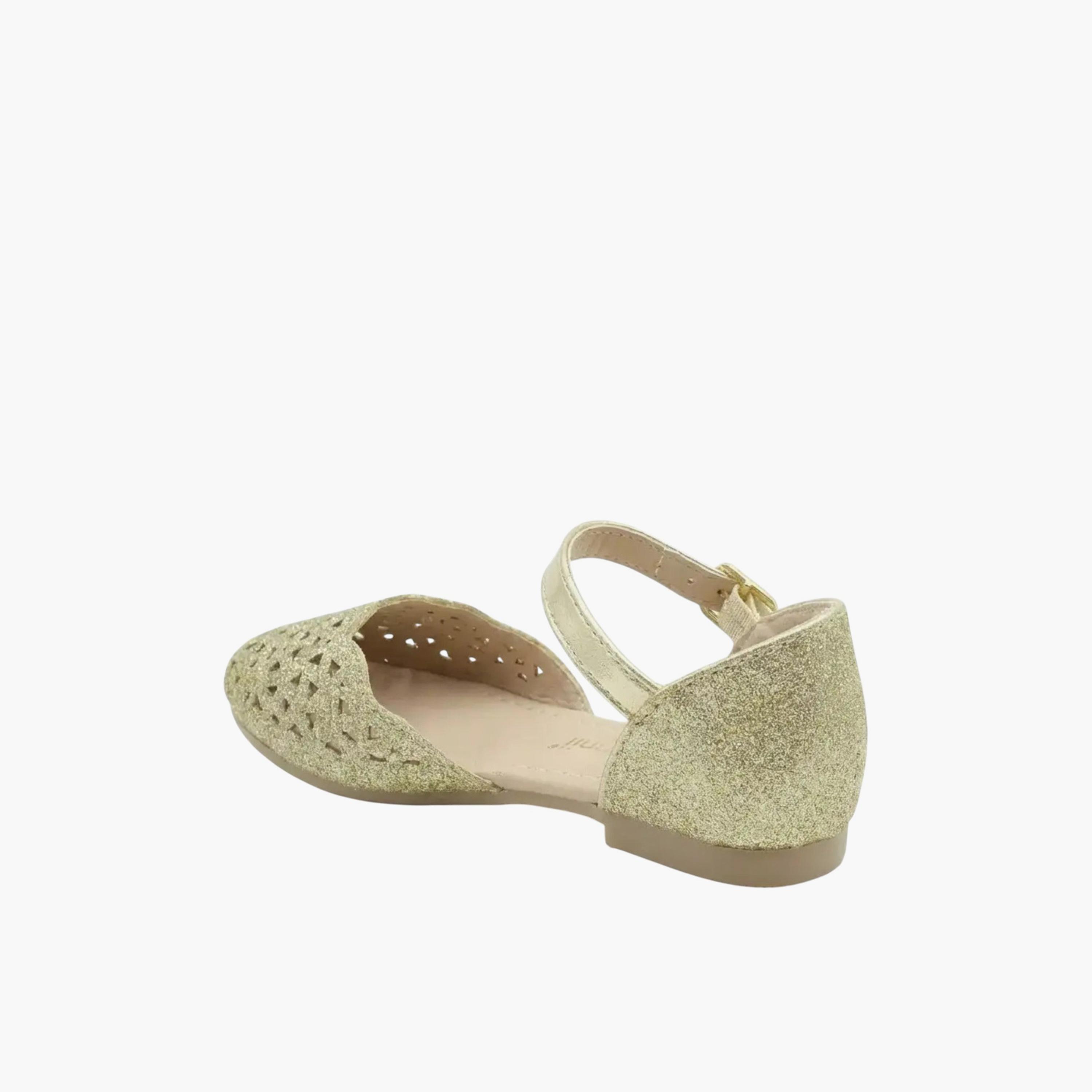 جيومني - حذاء بالرينا سكيليا مقدمة دائرية بإبزيم للبنات | YXD034-35-GOLD-girls-shoes-ballerinas-image-5