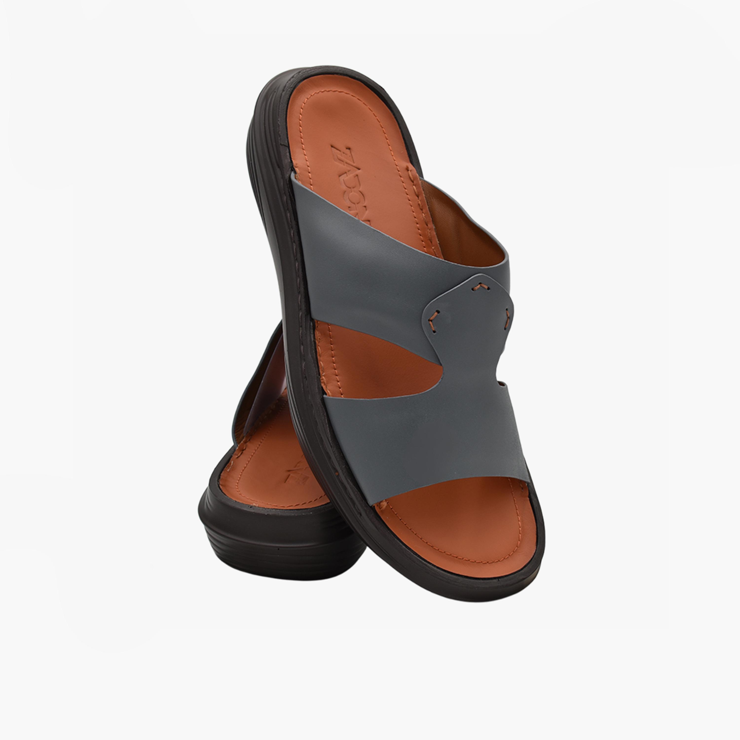 Zadoni Men's Italian Leather Arabic Sandals | Z-18-men-shoes-sandals-image-2