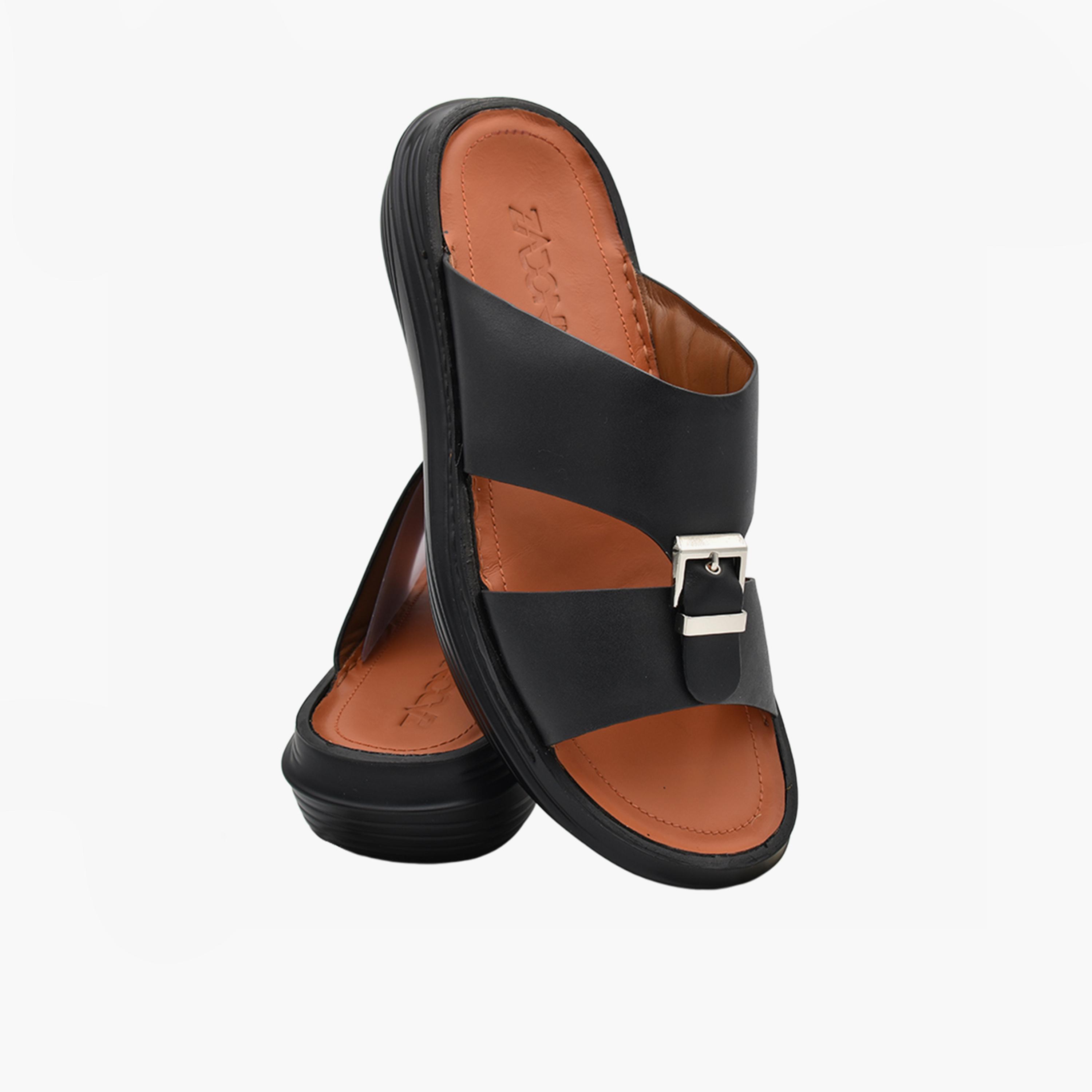 Zadoni Men's Italian Leather Arabic Sandals | Z-19-men-shoes-sandals-image-2