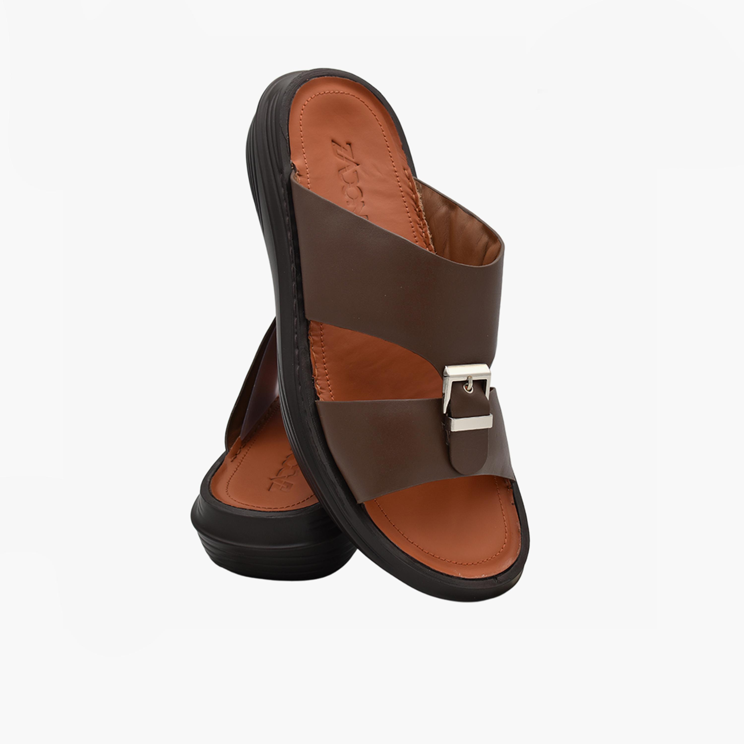 Zadoni Men's Italian Leather Arabic Sandals | Z-19-men-shoes-sandals-image-2