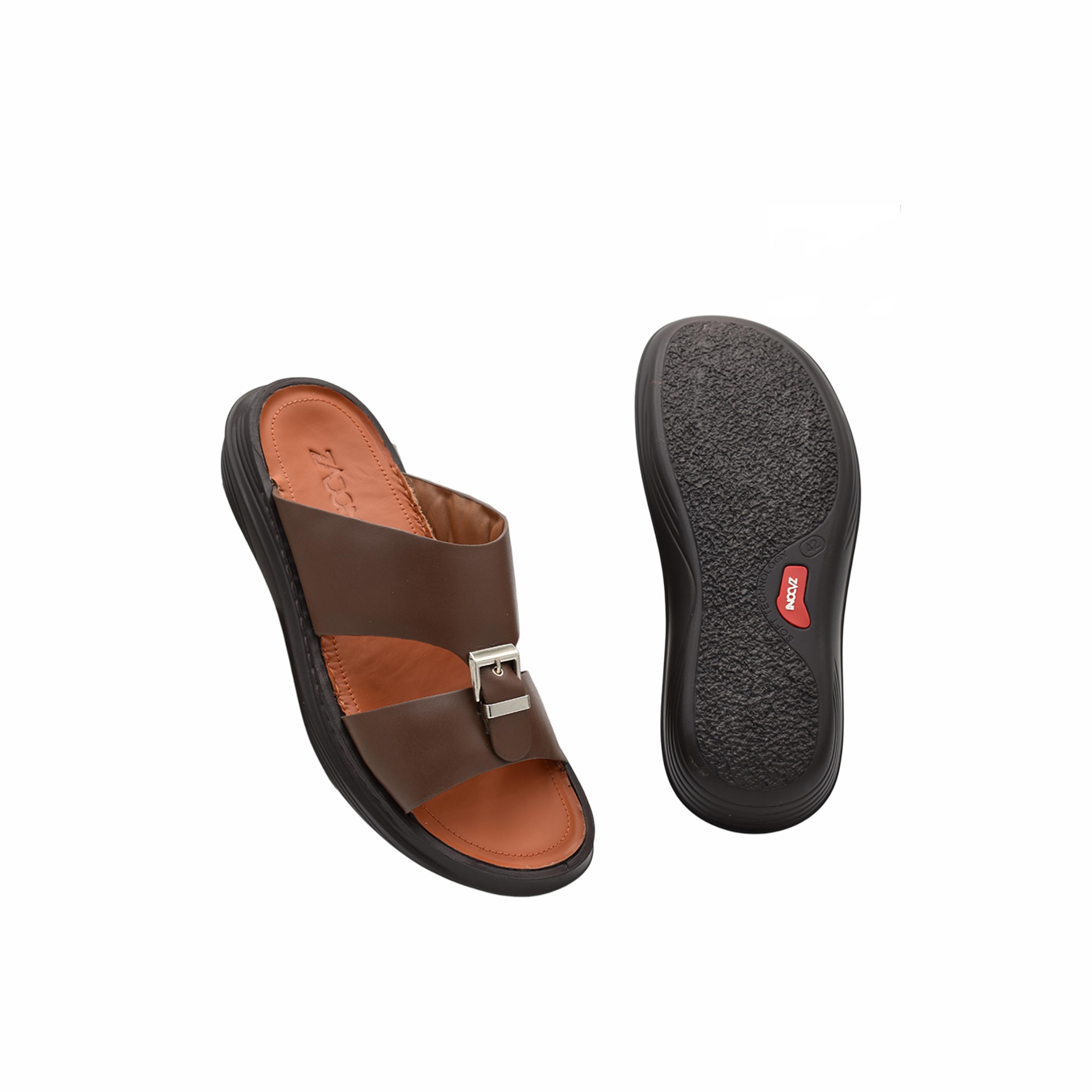 Zadoni Men's Italian Leather Arabic Sandals | Z-19-men-shoes-sandals-image-3