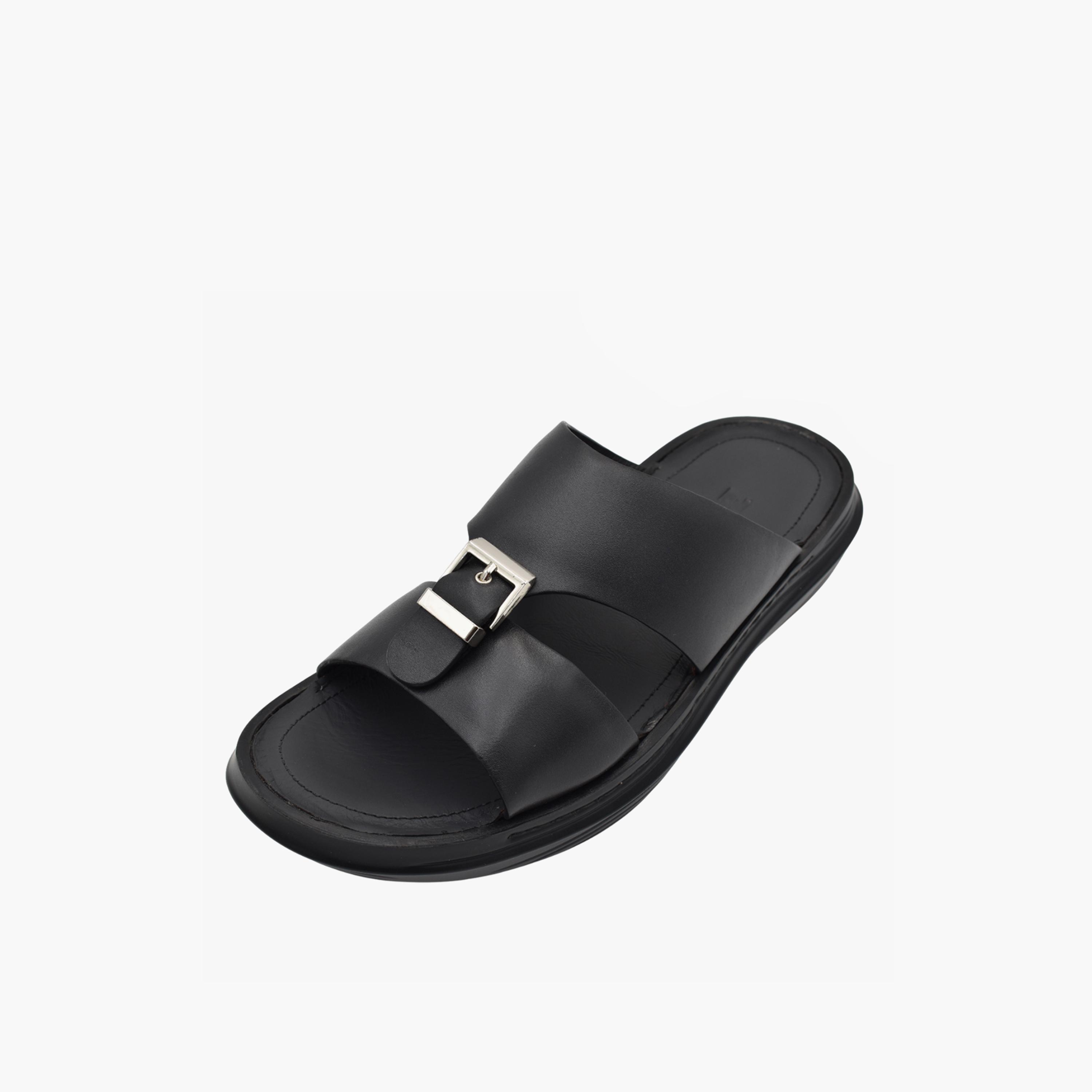 زادوني -  صندل عربي رجالي من الجلد الإيطالي | Z-19-men-shoes-sandals-image-1