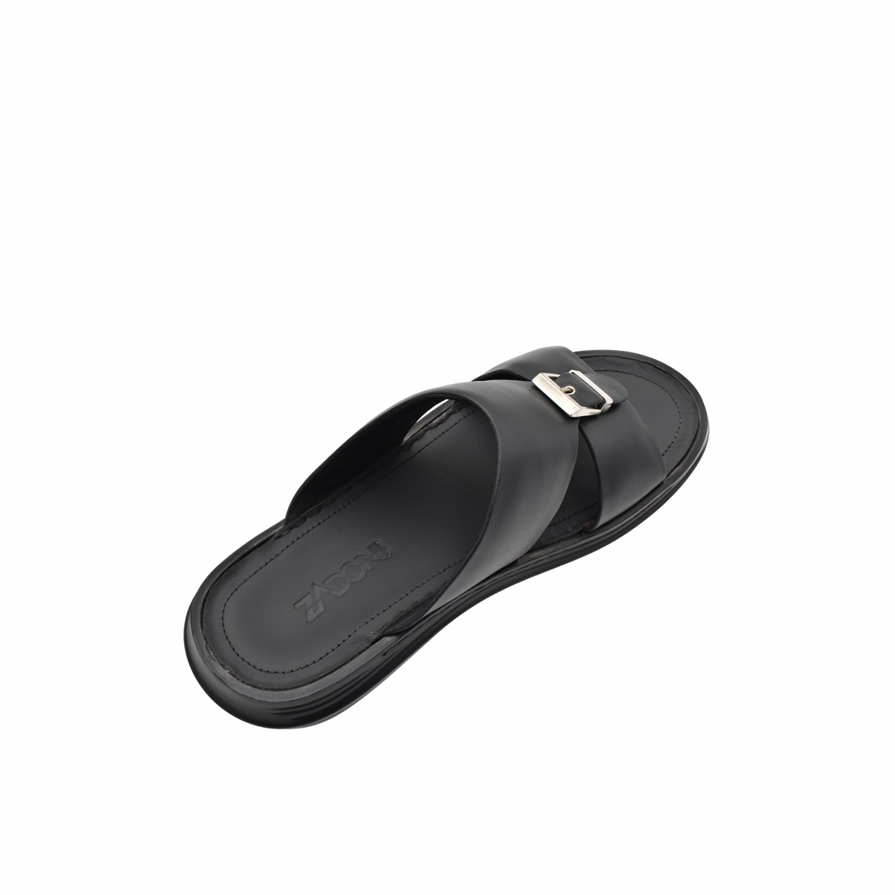 زادوني -  صندل عربي رجالي من الجلد الإيطالي | Z-19-men-shoes-sandals-image-5