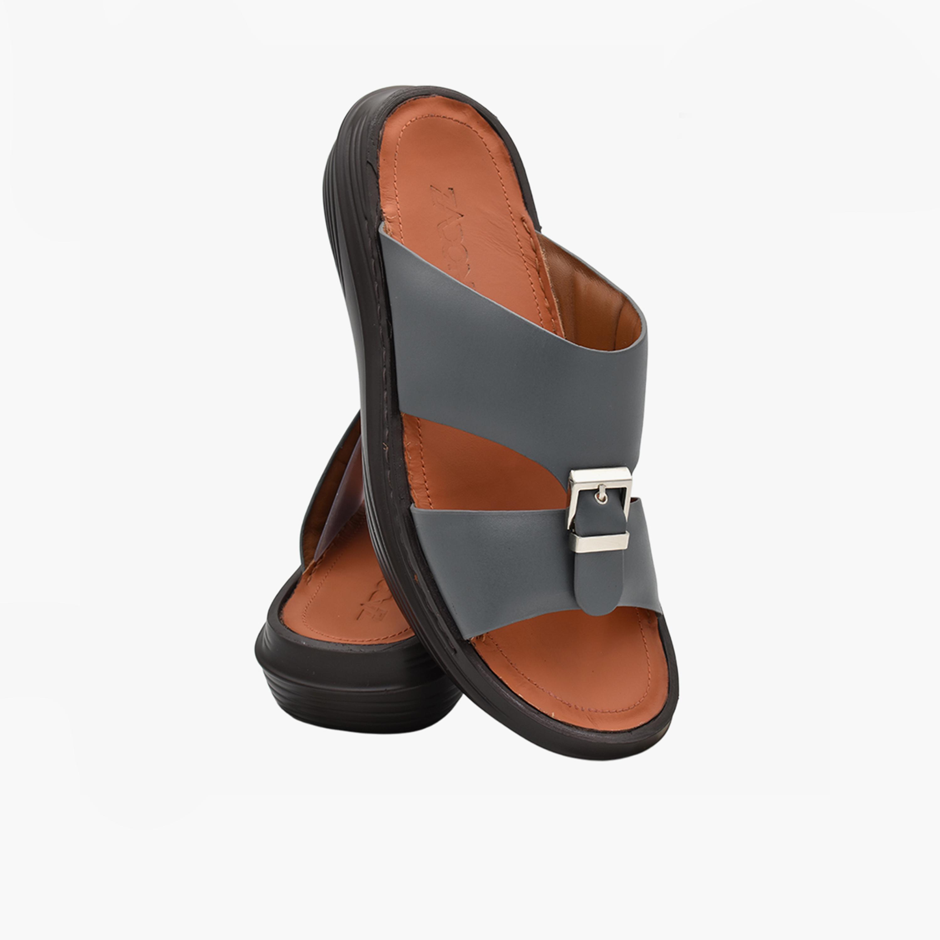 زادوني -  صندل عربي رجالي من الجلد الإيطالي | Z-19-men-shoes-sandals-image-2