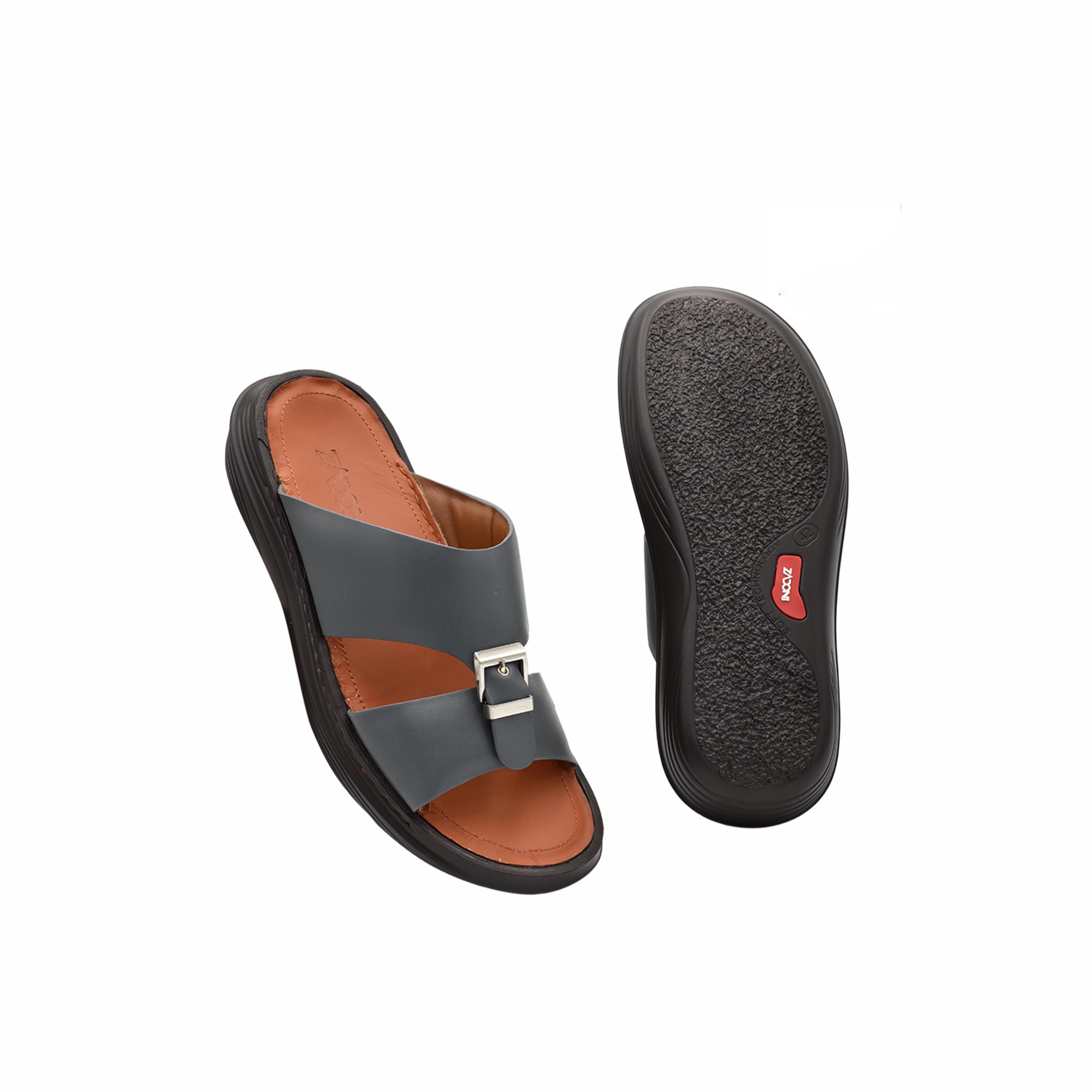 زادوني -  صندل عربي رجالي من الجلد الإيطالي | Z-19-men-shoes-sandals-image-3