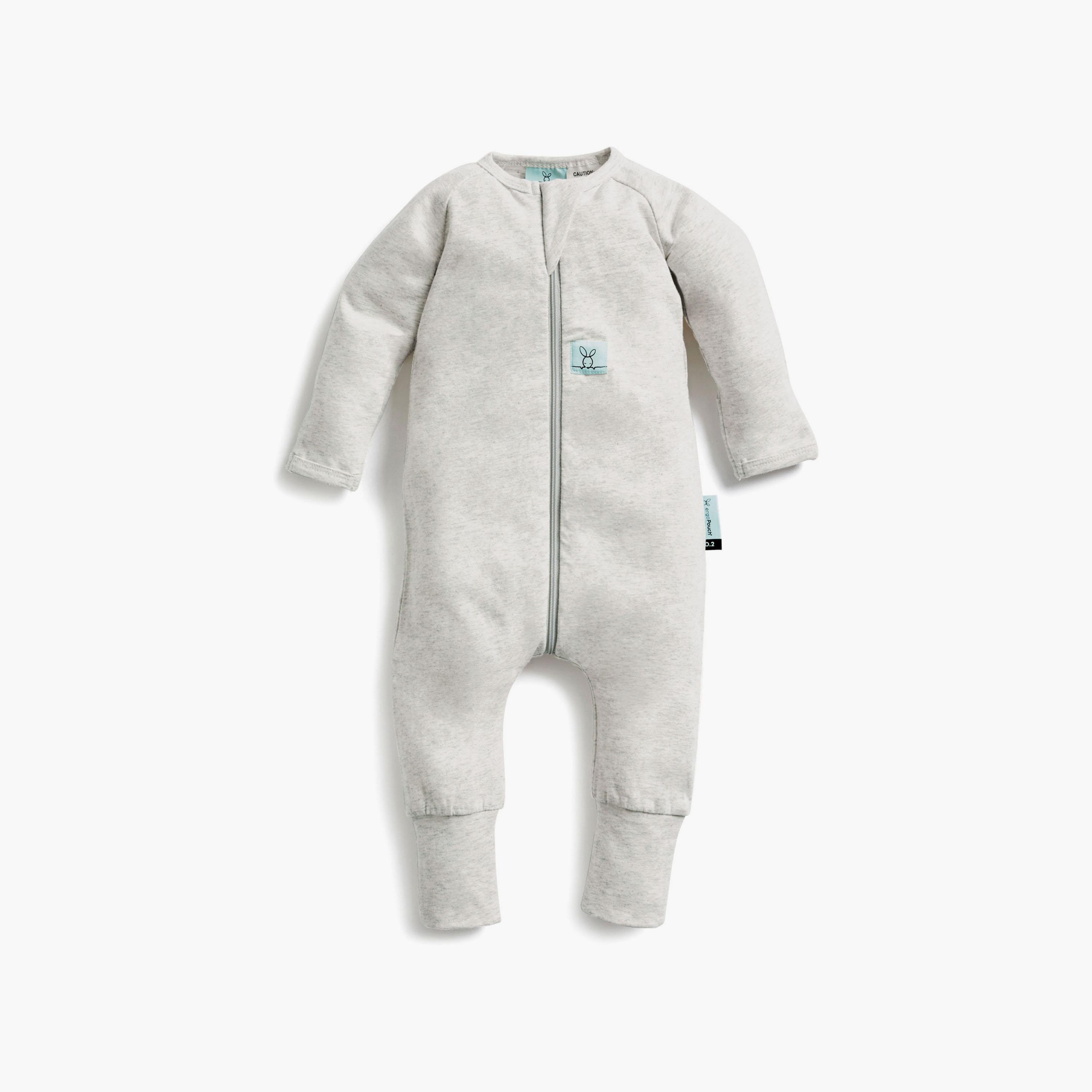 ergoPouch Layers Long Sleeve 0.2 TOG - Grey Marle-baby-boys-clothing-nightwear-sleepsuits-image-1