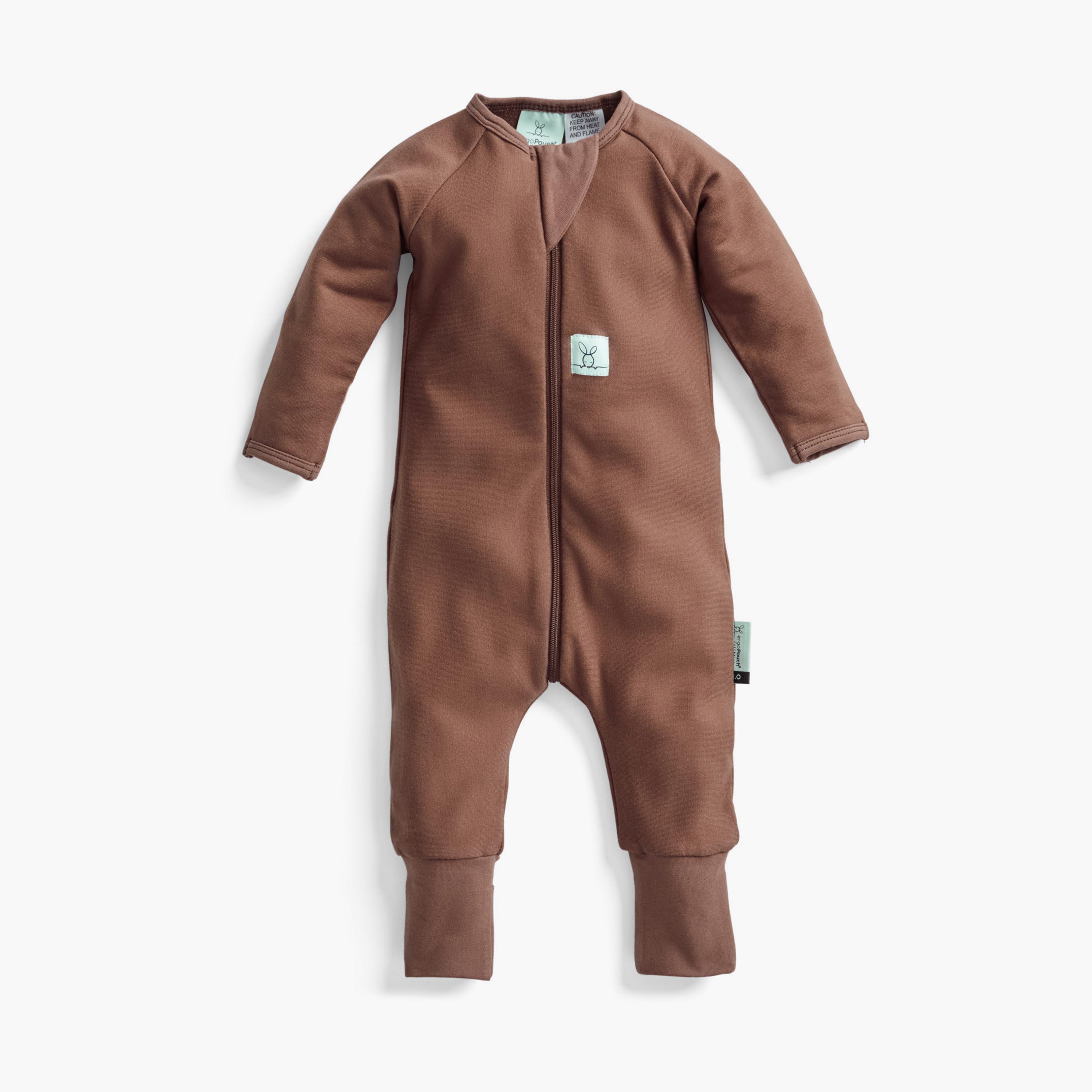 ergoPouch Layers Long Sleeve 1 TOG - Cocoa-baby-boys-clothing-nightwear-sleepsuits-image-1