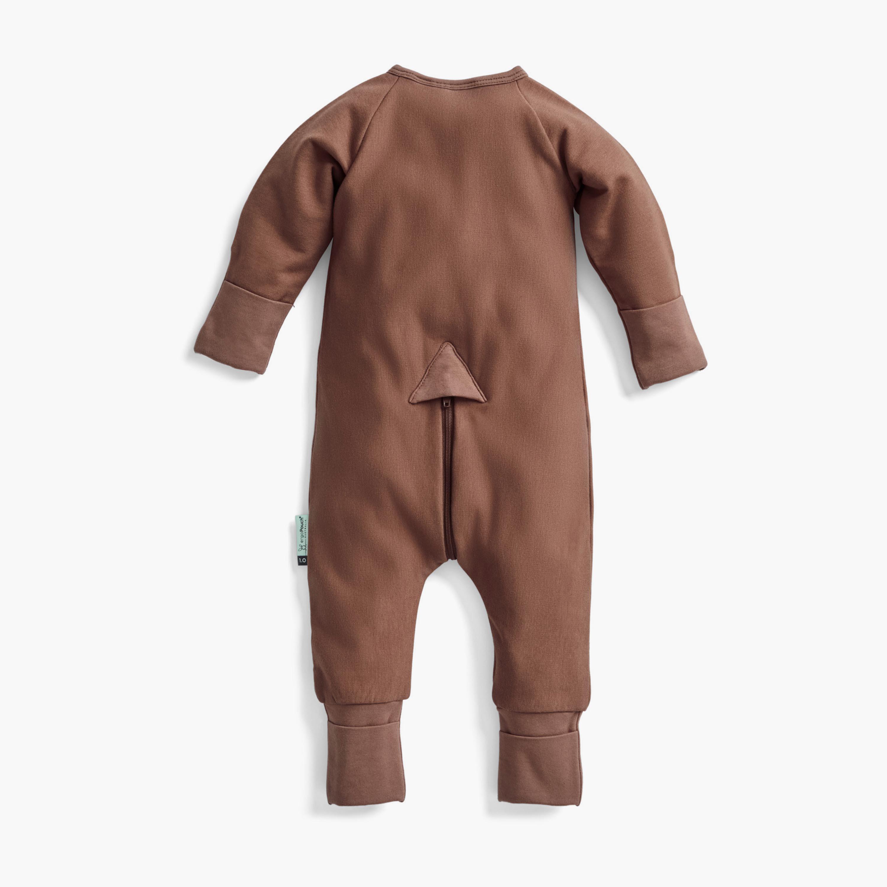 ergoPouch Layers Long Sleeve 1 TOG - Cocoa-baby-boys-clothing-nightwear-sleepsuits-image-2