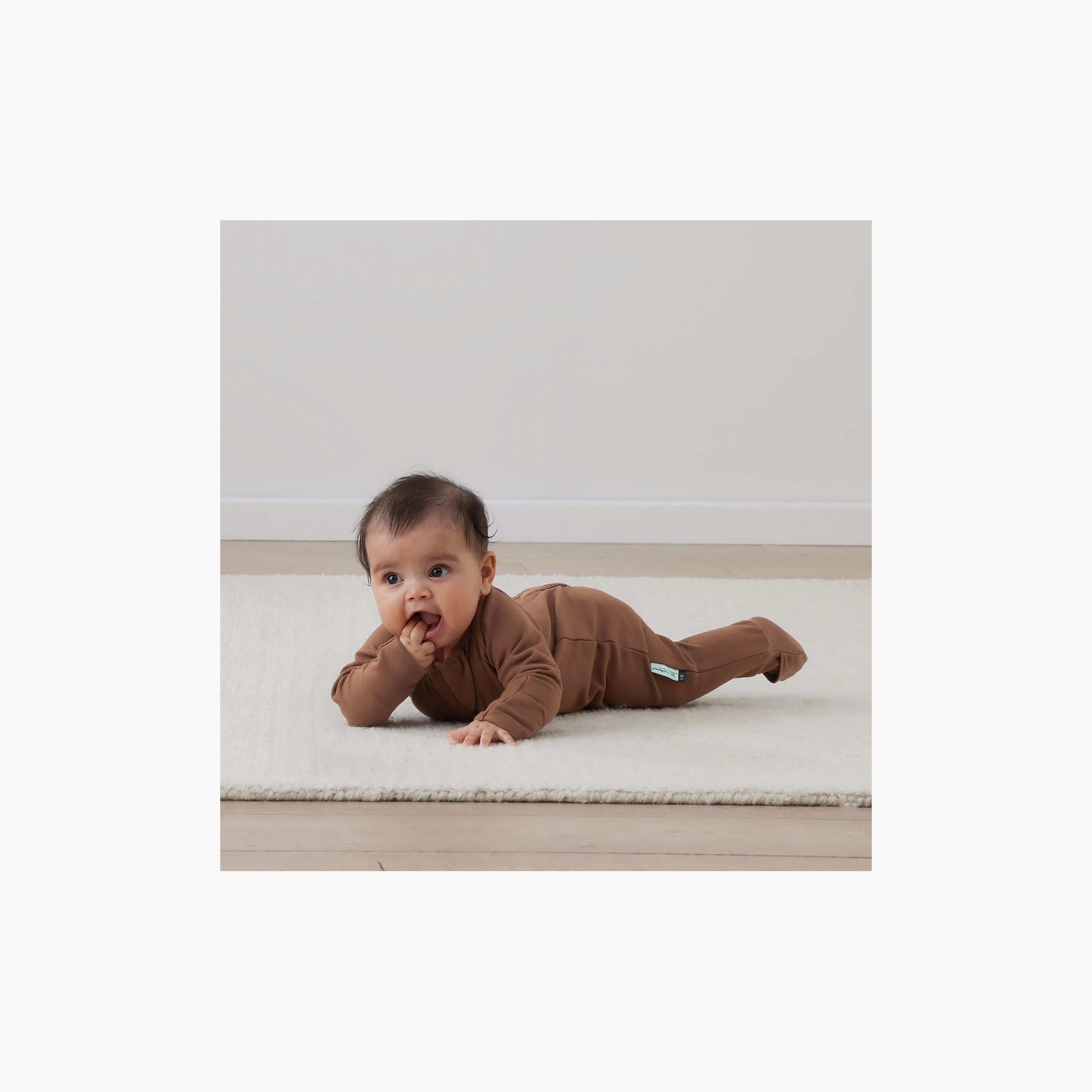 ergoPouch Layers Long Sleeve 1 TOG - Cocoa-baby-boys-clothing-nightwear-sleepsuits-image-3