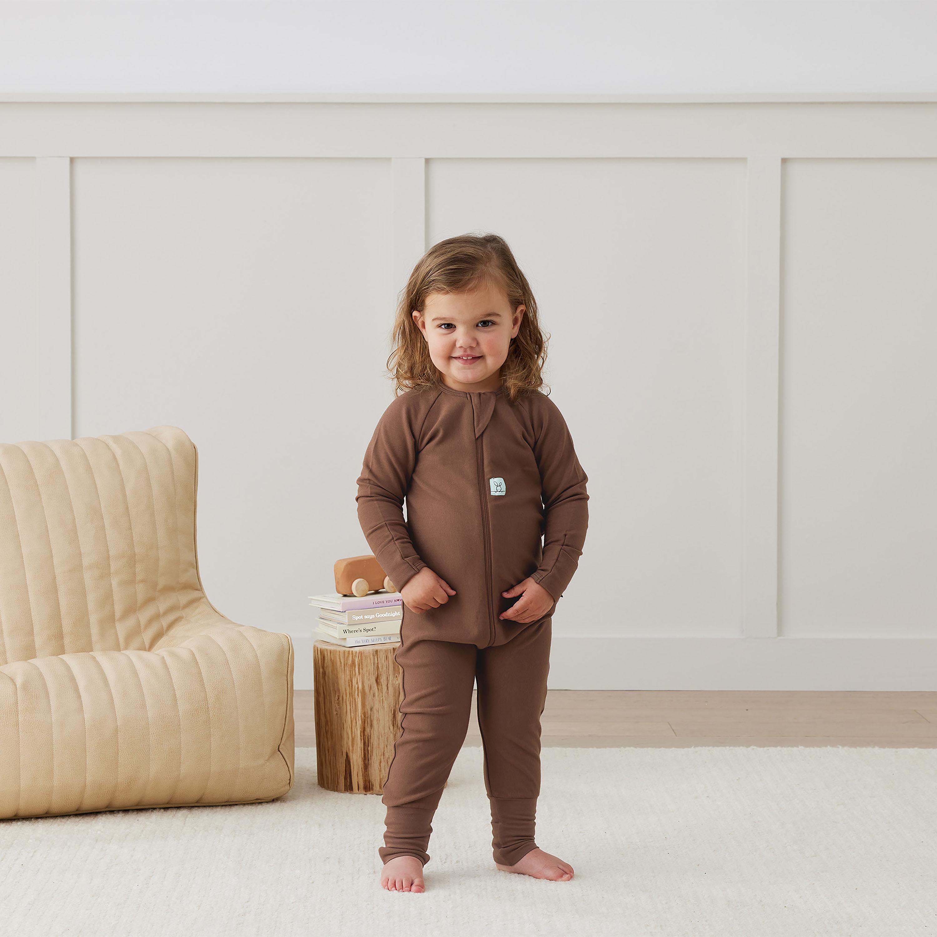 ergoPouch Layers Long Sleeve 1 TOG - Cocoa-baby-boys-clothing-nightwear-sleepsuits-image-5