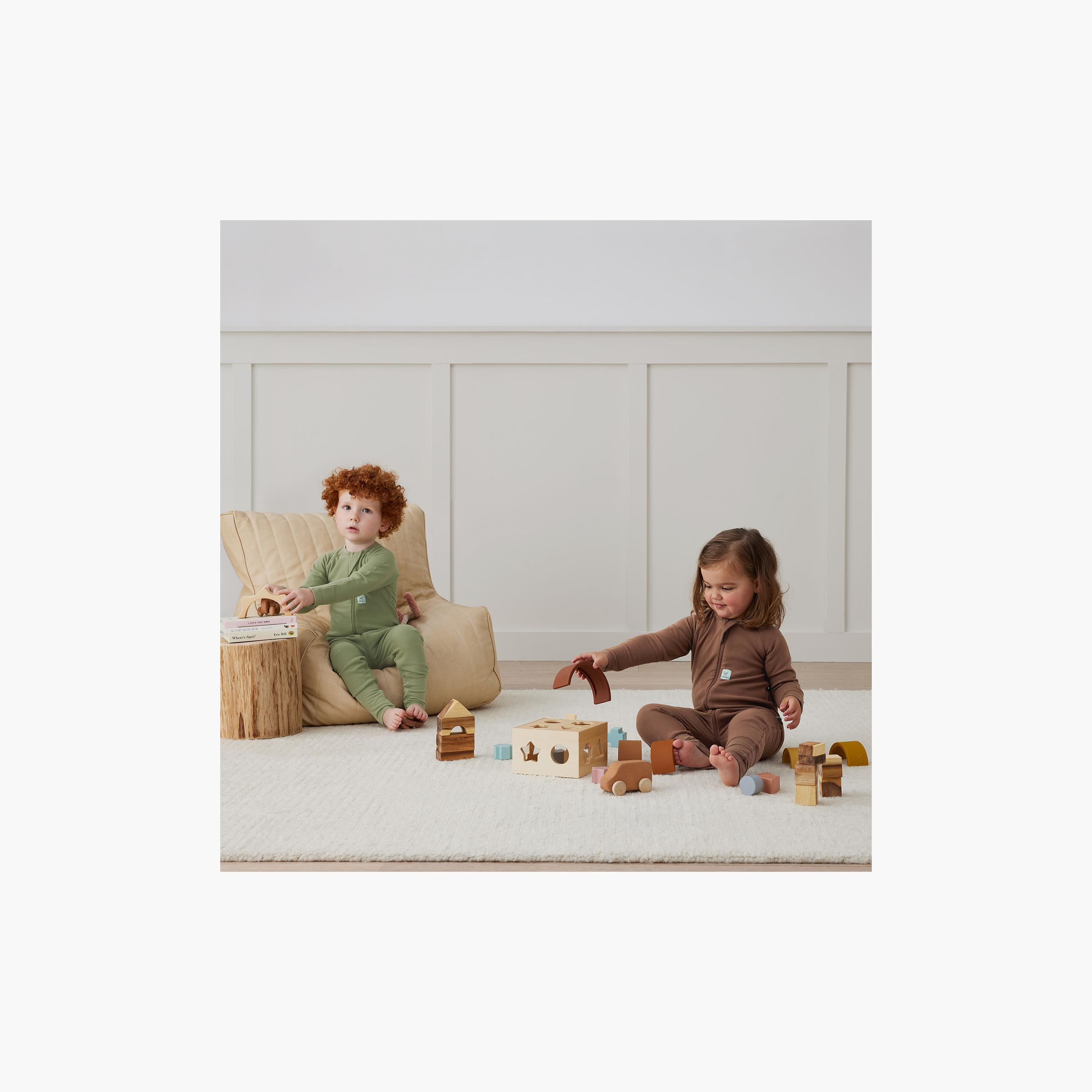 ergoPouch Layers Long Sleeve 1 TOG - Cocoa-baby-boys-clothing-nightwear-sleepsuits-image-6