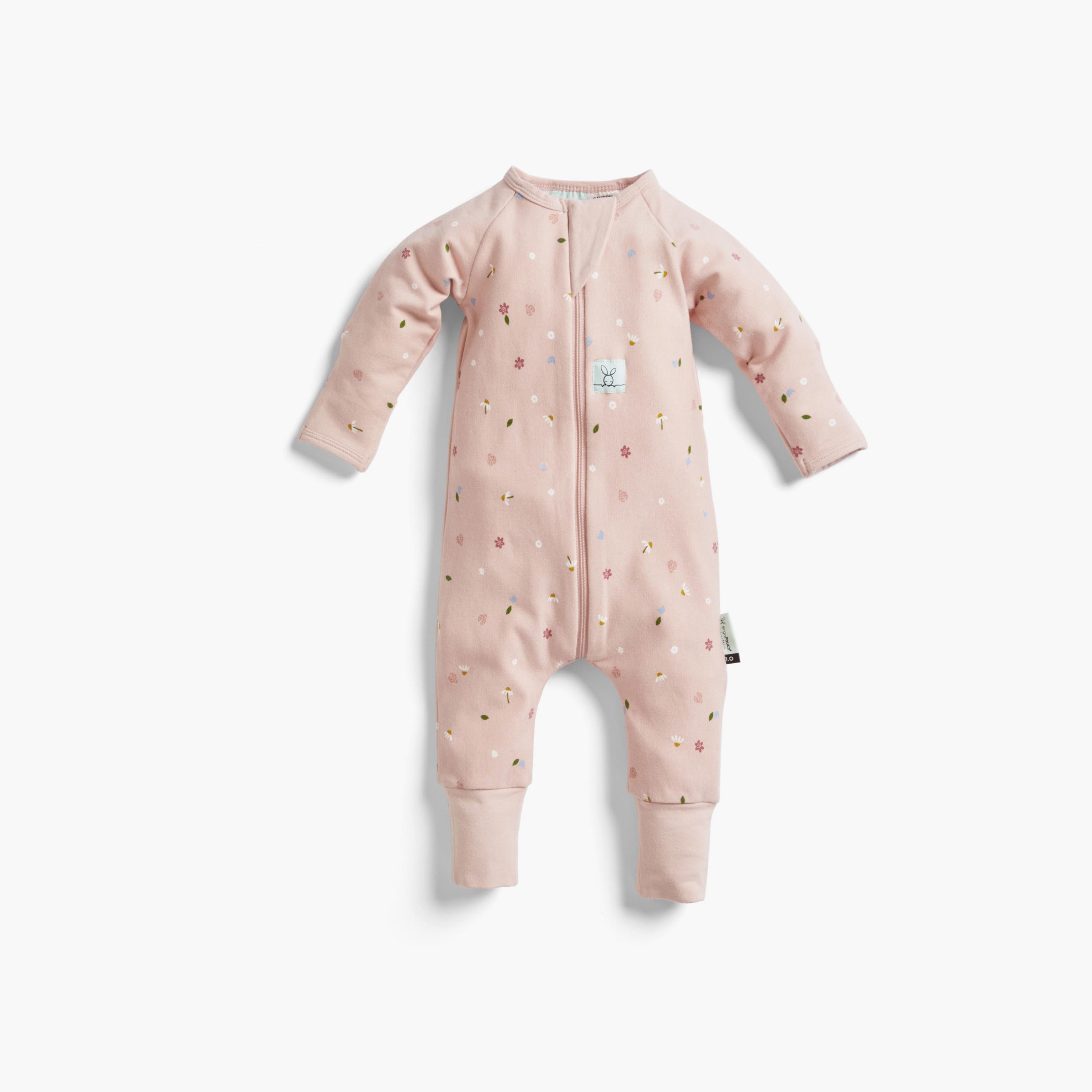ergoPouch Layers Long Sleeve 1 TOG - Daisies-baby-boys-clothing-nightwear-sleepsuits-image-1