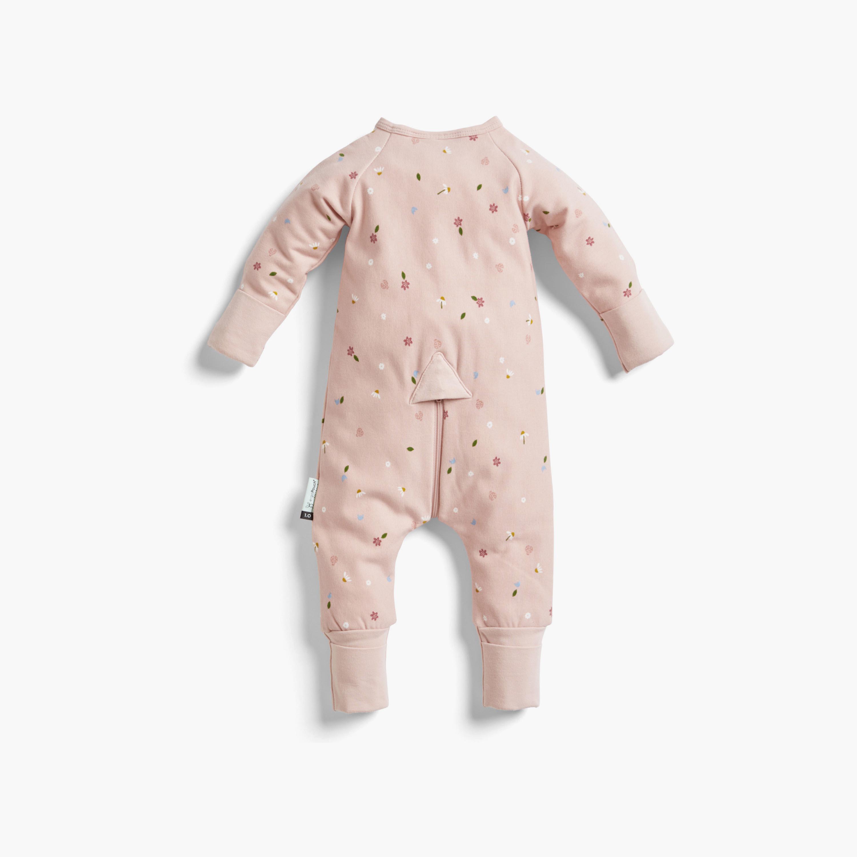 ergoPouch Layers Long Sleeve 1 TOG - Daisies-baby-boys-clothing-nightwear-sleepsuits-image-2