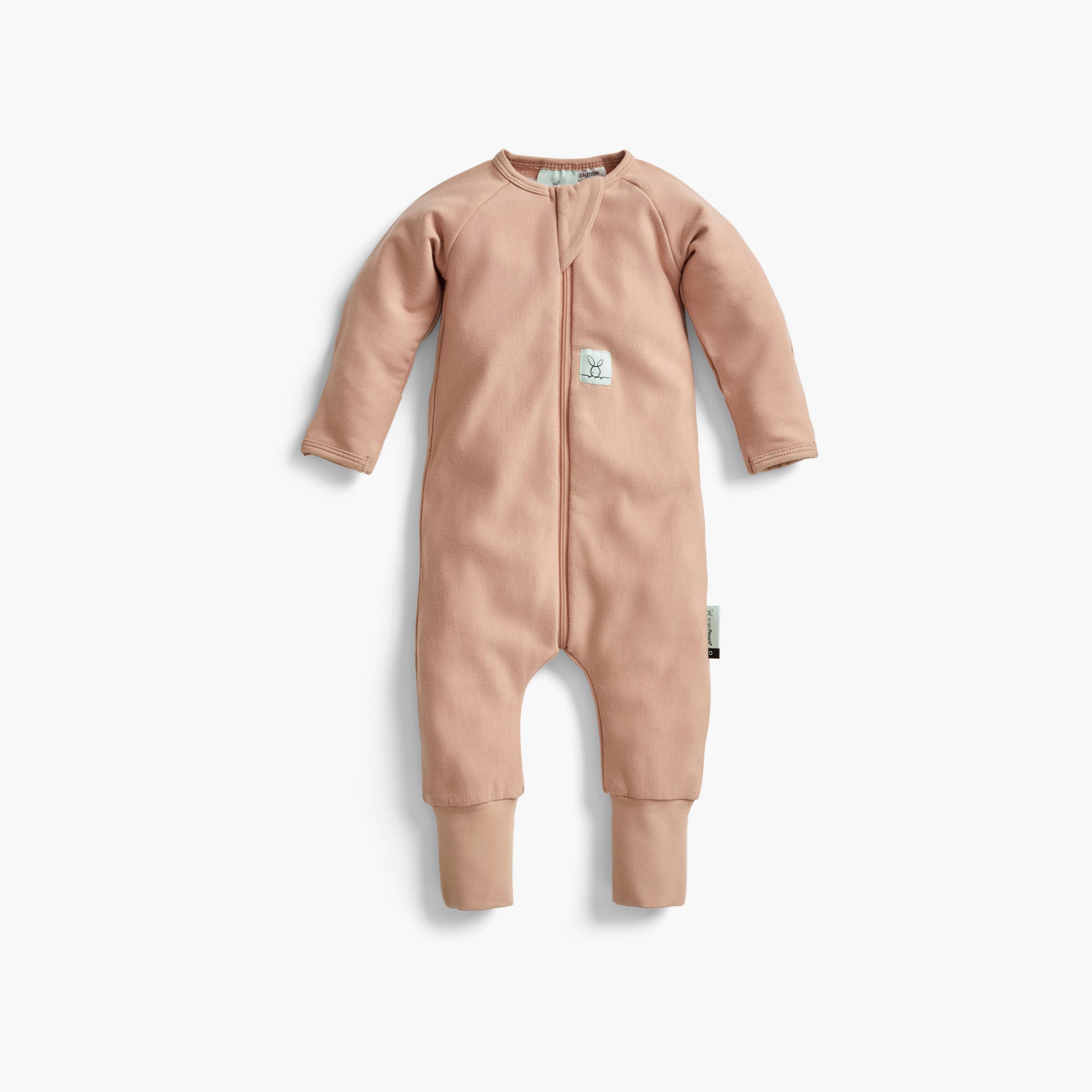 ergoPouch Layers Long Sleeve 1 TOG - Latte-baby-boys-clothing-nightwear-sleepsuits-image-1
