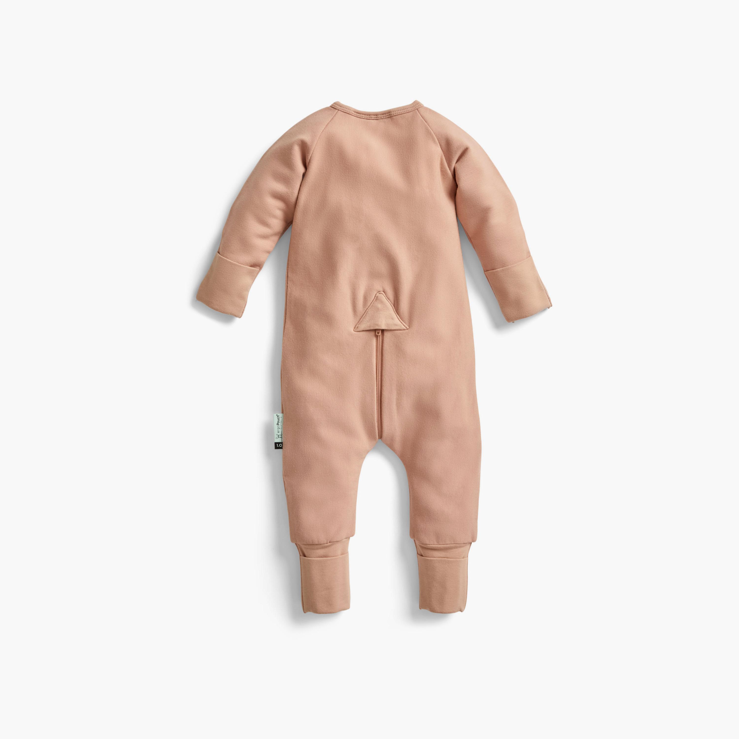 ergoPouch Layers Long Sleeve 1 TOG - Latte-baby-boys-clothing-nightwear-sleepsuits-image-2